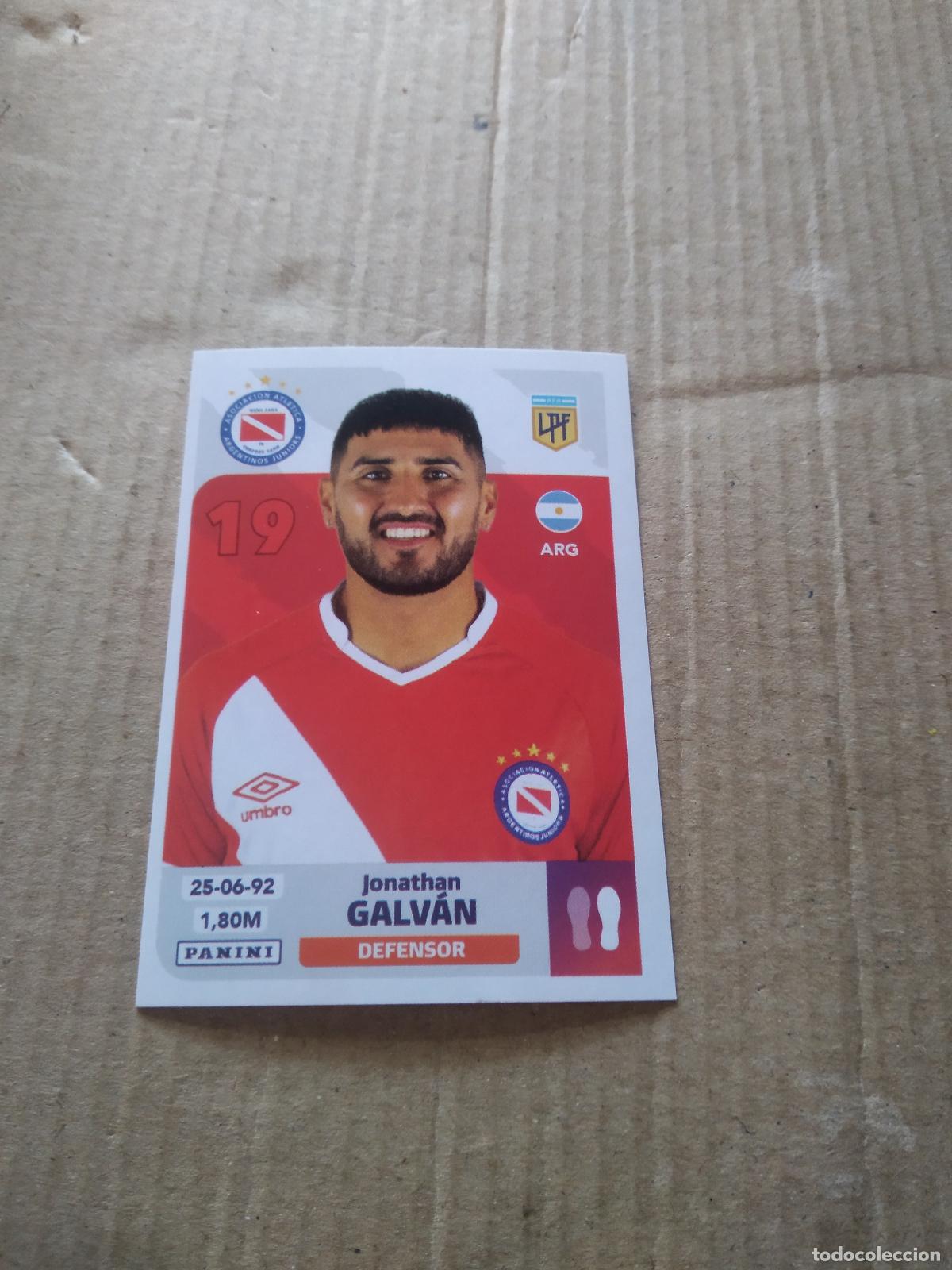 Cromos de F&uacute;tbol: ARJ 6 JONATHAN GALVAN ARGENTINOS JUNIORS CROMO FUTBOL ARGENTINO PANINI LIGA ARGENTINA 2024