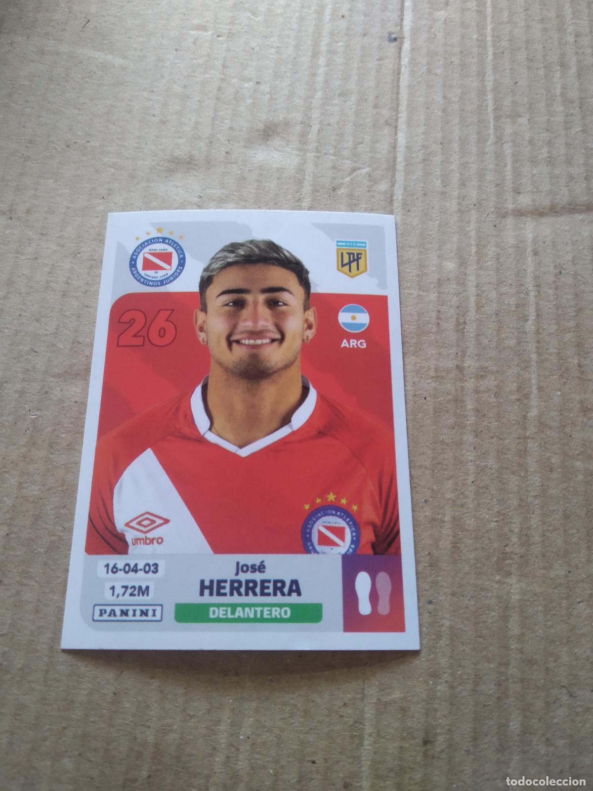 Cromos de F&uacute;tbol: ARJ 14 JOSE HERRERA ARGENTINOS JUNIORS CROMO FUTBOL ARGENTINO PANINI LIGA ARGENTINA 2024