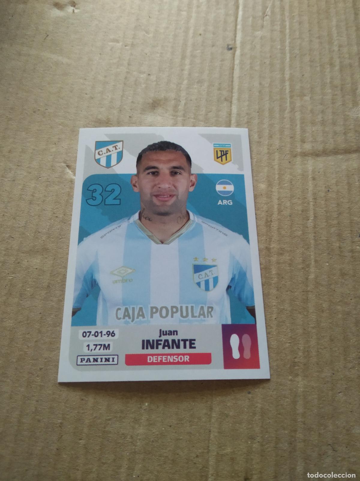 Cromos de F&uacute;tbol: ATU 4 JUAN INFANTE ATLETICO TUCUMAN CROMO FUTBOL ARGENTINO PANINI LIGA ARGENTINA 2024