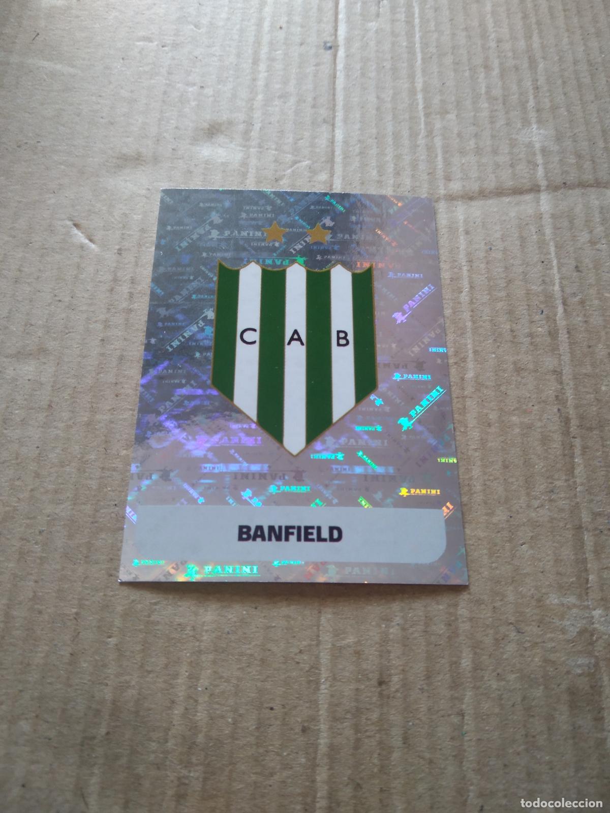 Cromos de F&uacute;tbol: BAN 1 ESCUDO BANFIELD CROMO FUTBOL ARGENTINO PANINI LIGA ARGENTINA 2024
