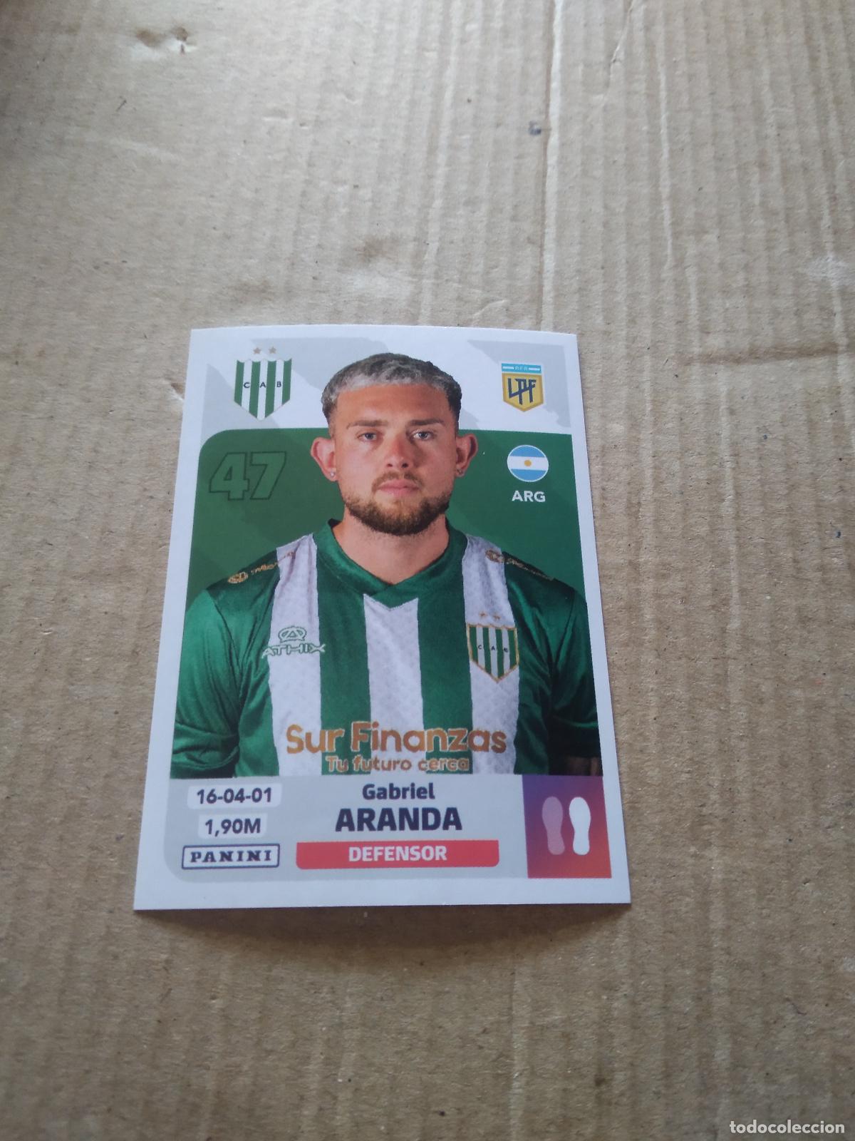 Cromos de F&uacute;tbol: BAN 7 GABRIEL ARANDA BANFIELD CROMO FUTBOL ARGENTINO PANINI LIGA ARGENTINA 2024