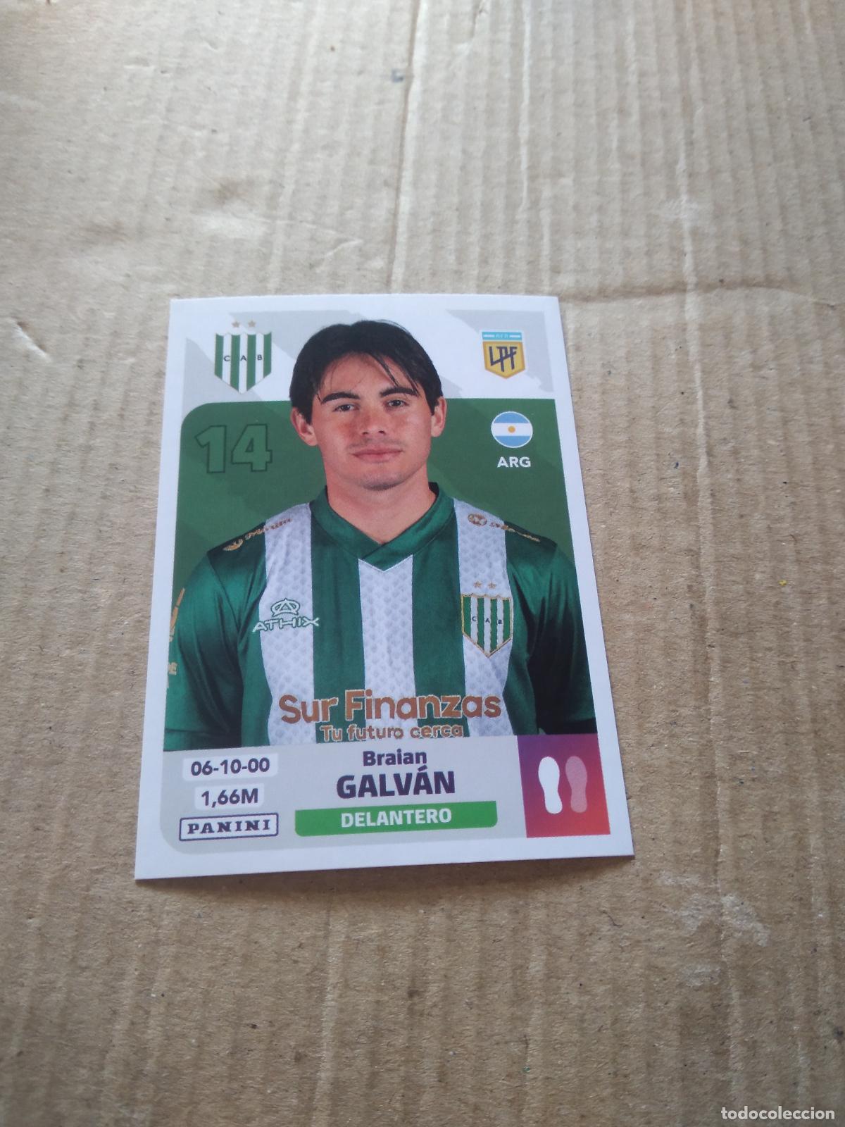 Football Stickers: BAN 14 BRAIAN GALVAN BANFIELD CROMO FUTBOL ARGENTINO PANINI LIGA ARGENTINA 2024