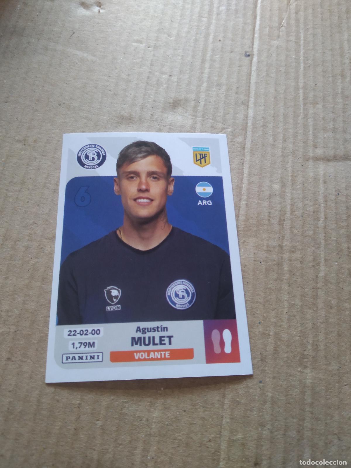 Cromos de F&uacute;tbol: IRM 11 AGUSTIN MULET INDEPENDIENTE RIVADAVIA CROMO FUTBOL ARGENTINO PANINI LIGA ARGENTINA 2024