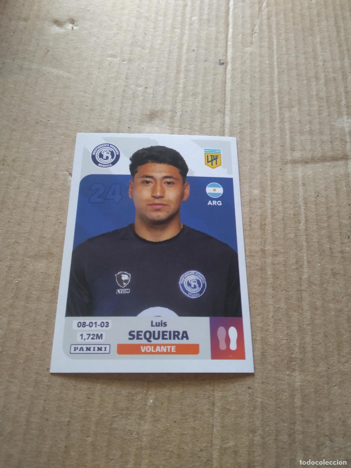Cromos de F&uacute;tbol: IRM 12 LUIS SEQUEIRA INDEPENDIENTE RIVADAVIA CROMO FUTBOL ARGENTINO PANINI LIGA ARGENTINA 2024