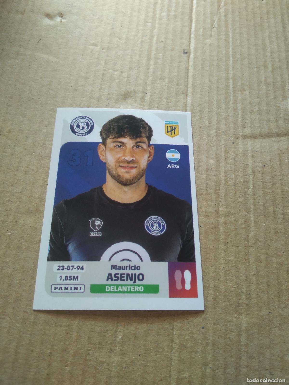 Cromos de F&uacute;tbol: IRM 13 MAURICIO ASENJO INDEPENDIENTE RIVADAVIA CROMO FUTBOL ARGENTINO PANINI LIGA ARGENTINA 2024