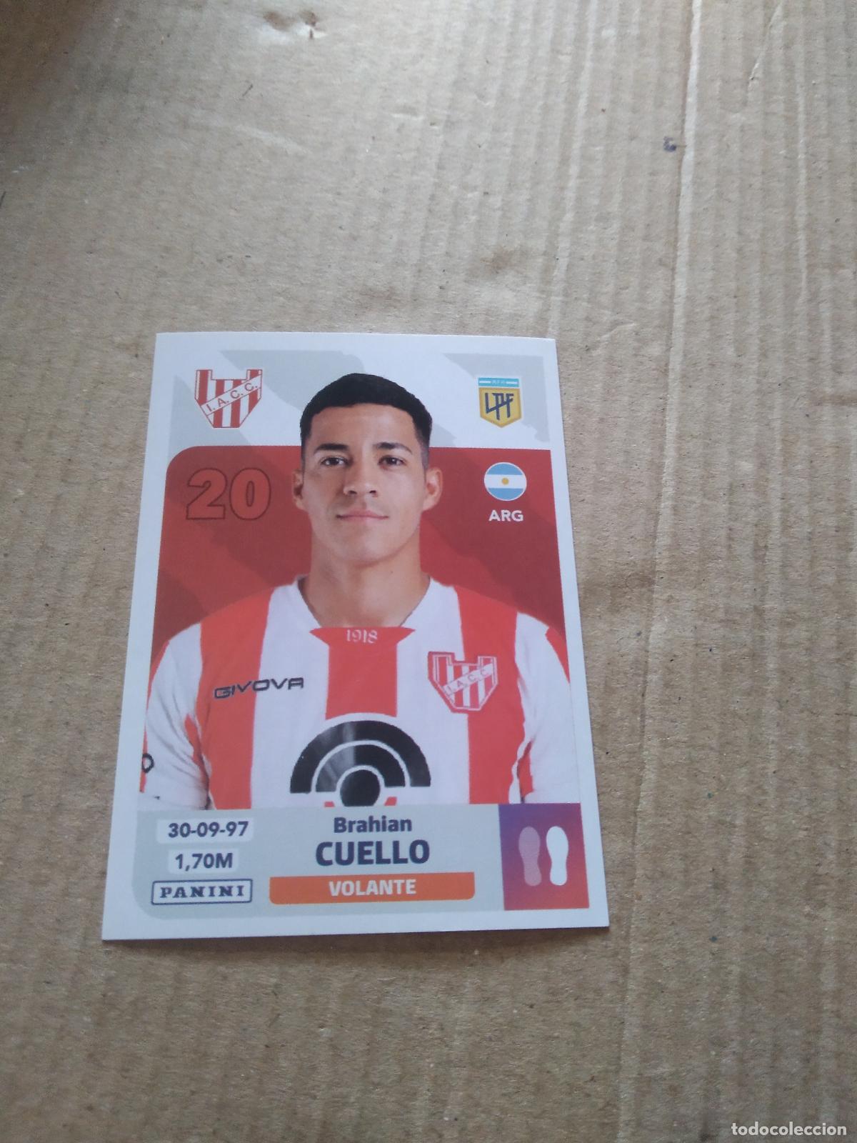 Football Stickers: INS 12 BRAHIAN CUELLO INSTITUTO CROMO FUTBOL ARGENTINO PANINI LIGA ARGENTINA 2024