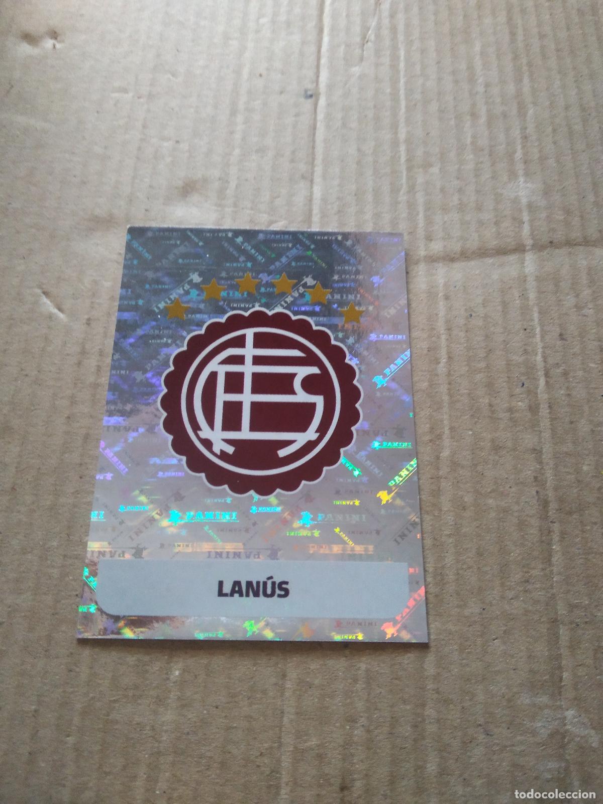 Cromos de F&uacute;tbol: LAN 1 ESCUDO LANUS CROMO FUTBOL ARGENTINO PANINI LIGA ARGENTINA 2024