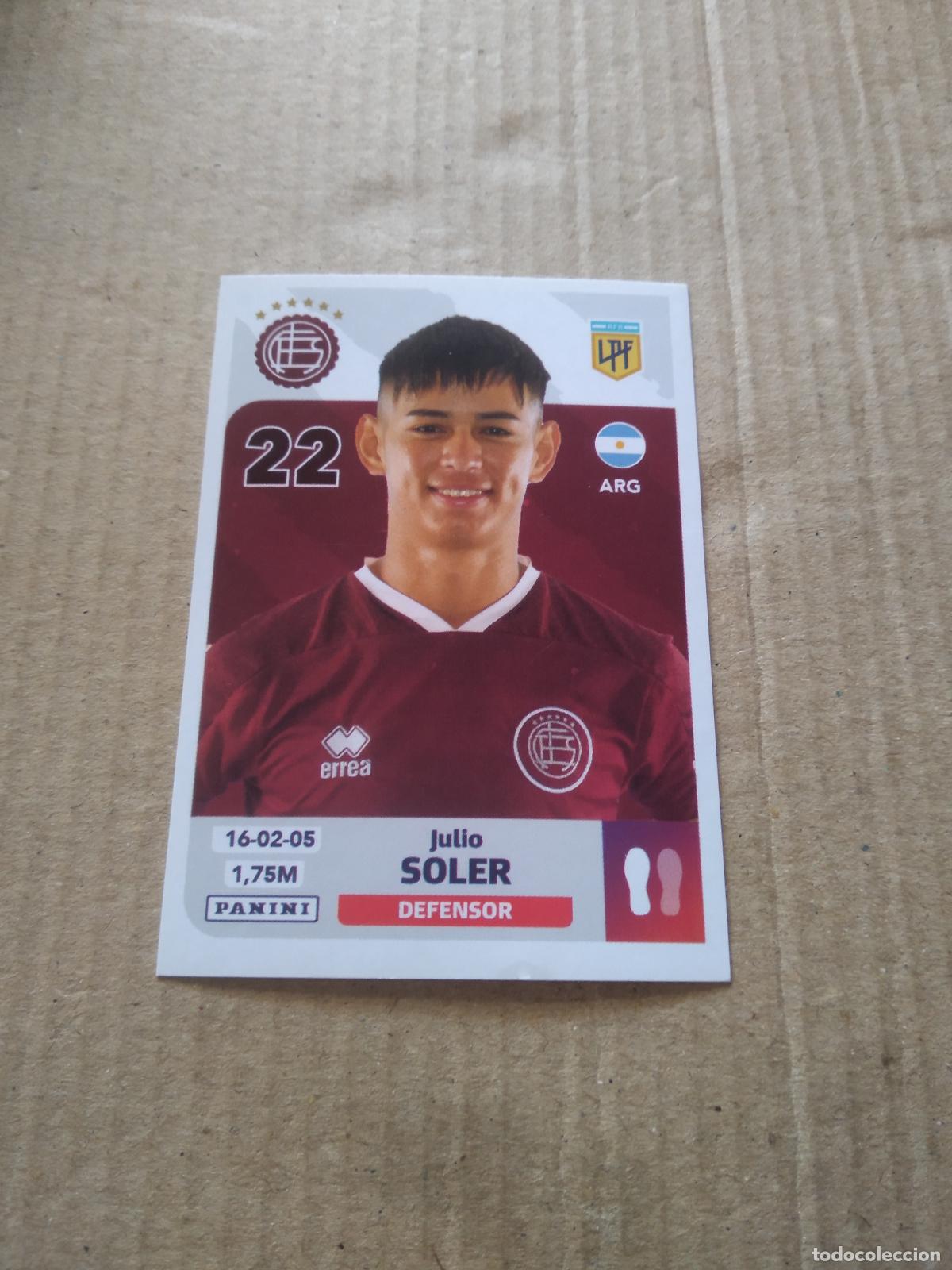 Cromos de F&uacute;tbol: LAN 6 JULIO SOLER LANUS CROMO FUTBOL ARGENTINO PANINI LIGA ARGENTINA 2024