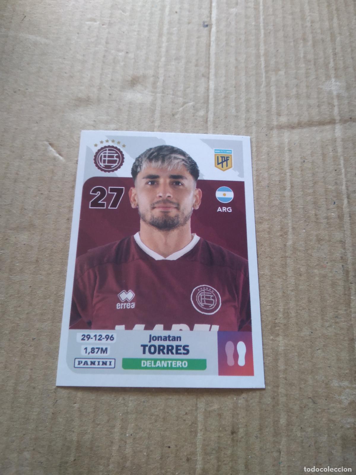 Cromos de F&uacute;tbol: LAN 17 JONATAN TORRES LANUS CROMO FUTBOL ARGENTINO PANINI LIGA ARGENTINA 2024