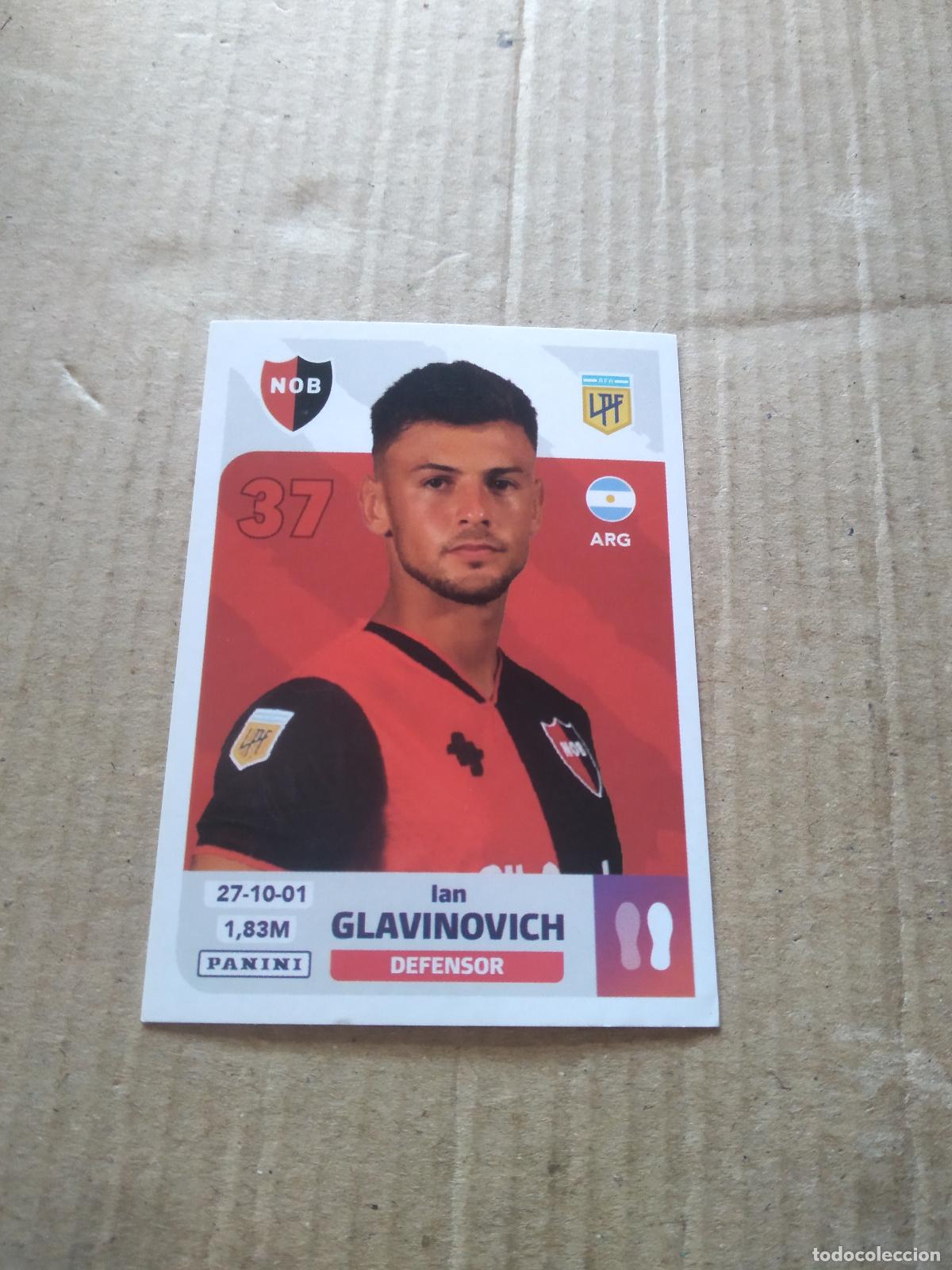 Cromos de F&uacute;tbol: NOB 4 IAN GLAVINOVICH NEWELL'S OLD BOYS CROMO FUTBOL ARGENTINO PANINI LIGA ARGENTINA 2024