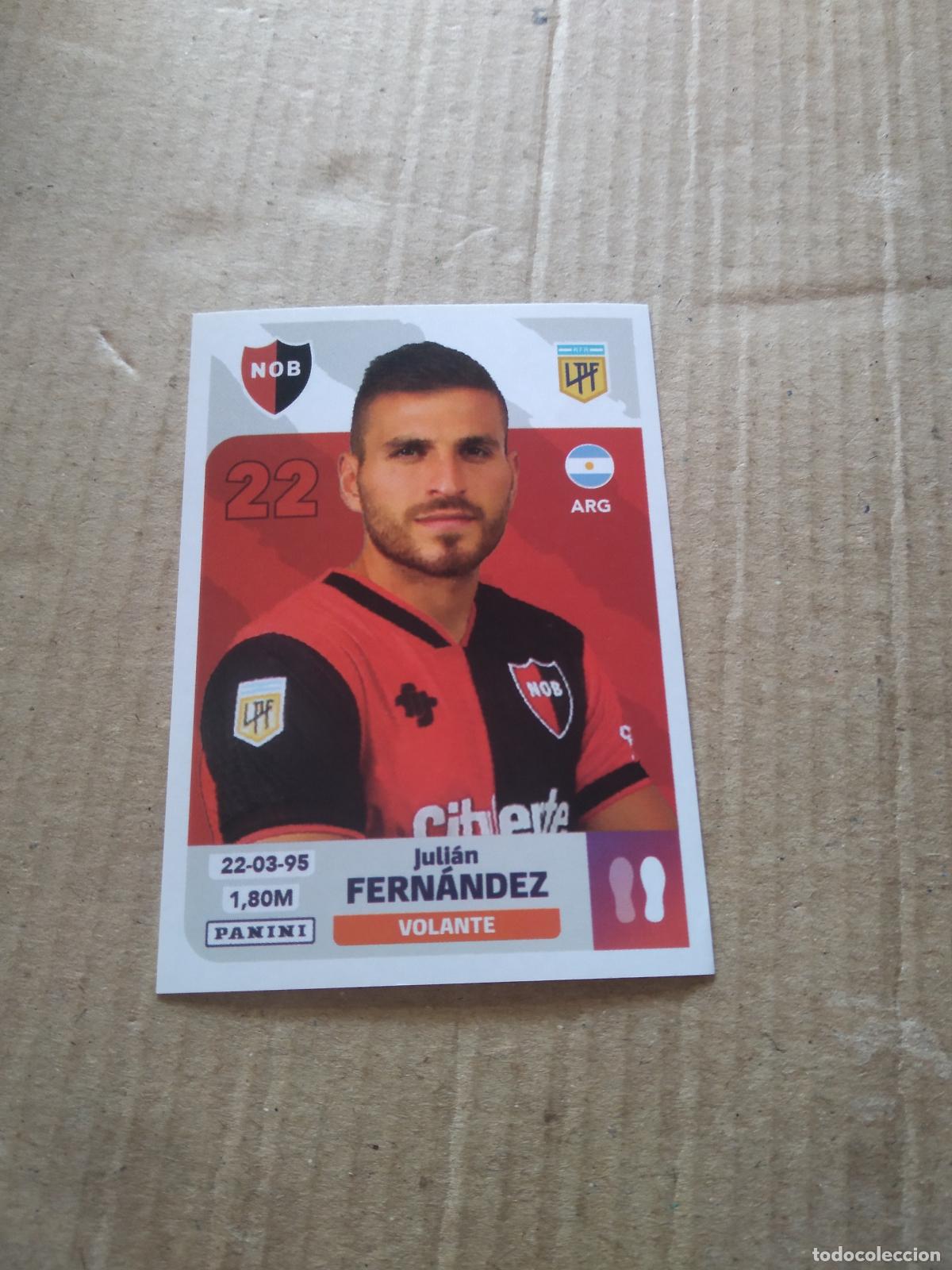 Cromos de F&uacute;tbol: NOB 11 JULIAN FERNANDEZ NEWELL'S OLD BOYS CROMO FUTBOL ARGENTINO PANINI LIGA ARGENTINA 2024