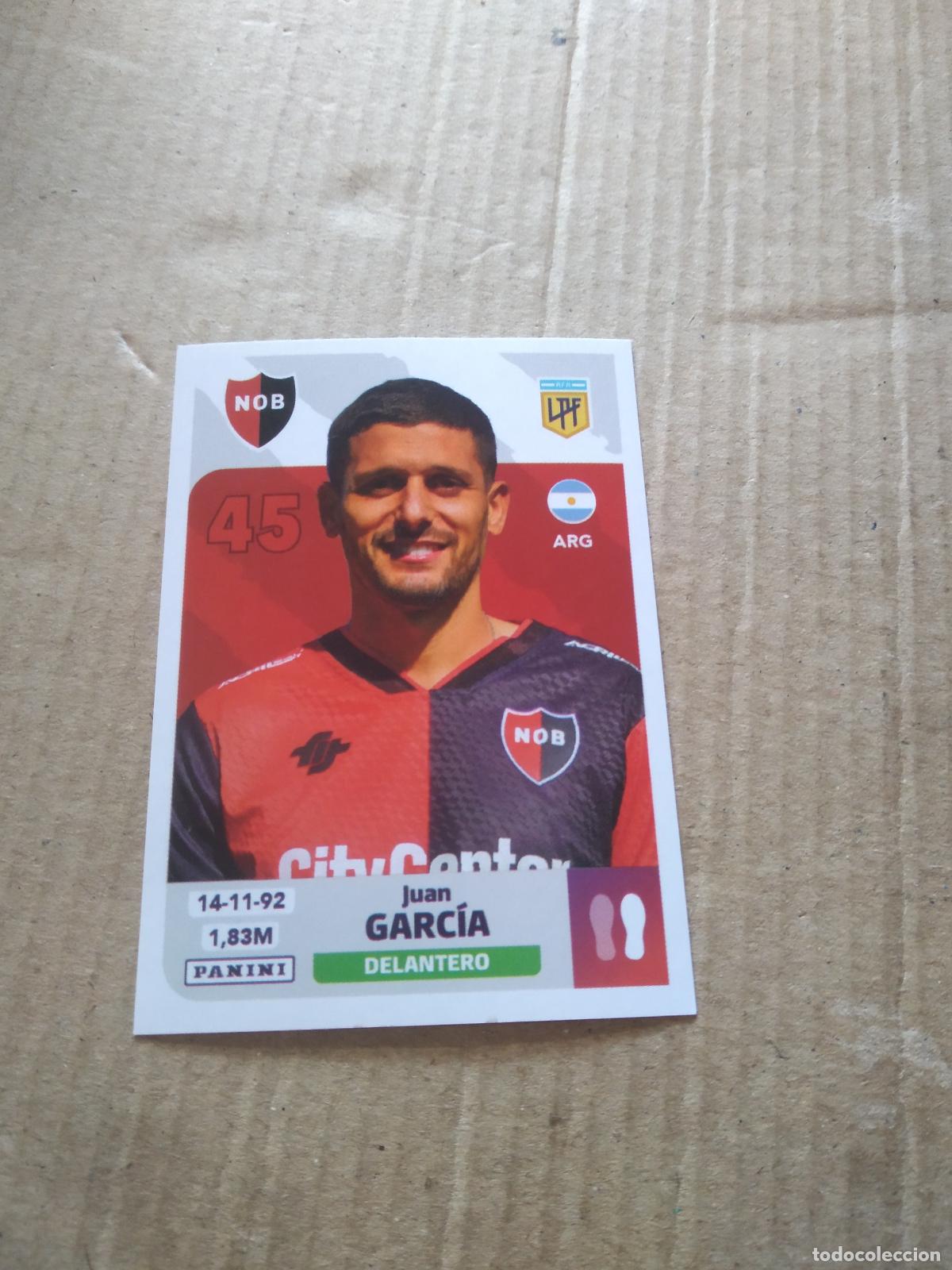 Cromos de F&uacute;tbol: NOB 16 JUAN GARCIA NEWELL'S OLD BOYS CROMO FUTBOL ARGENTINO PANINI LIGA ARGENTINA 2024