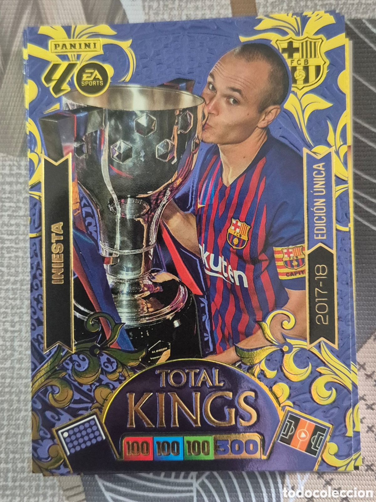 Cromos de F&uacute;tbol: Iniesta barcelona total kings dream box adrenalyn 2026