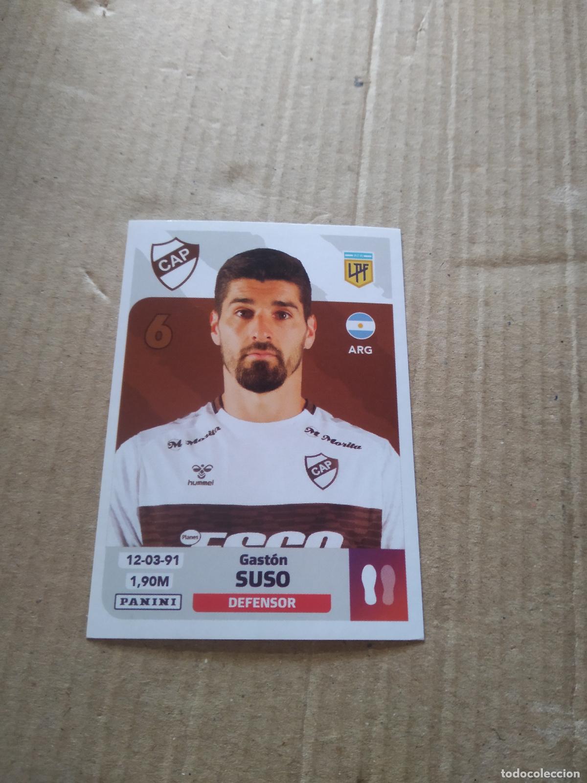 Cromos de F&uacute;tbol: PLA 5 GASTON SUSO PLATENSE CROMO FUTBOL ARGENTINO PANINI LIGA ARGENTINA 2024