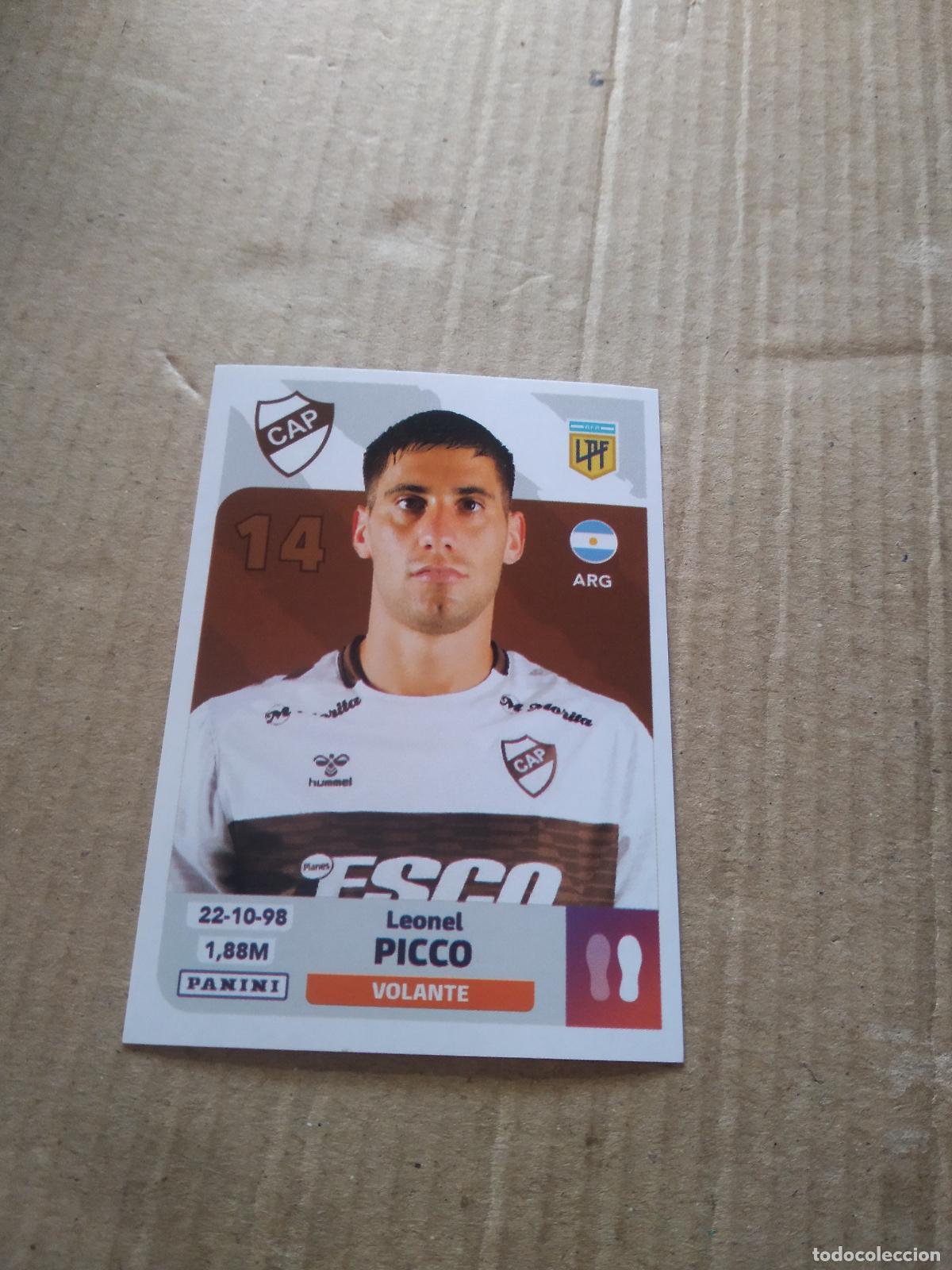 Cromos de F&uacute;tbol: PLA 8 LEONEL PICCO PLATENSE CROMO FUTBOL ARGENTINO PANINI LIGA ARGENTINA 2024