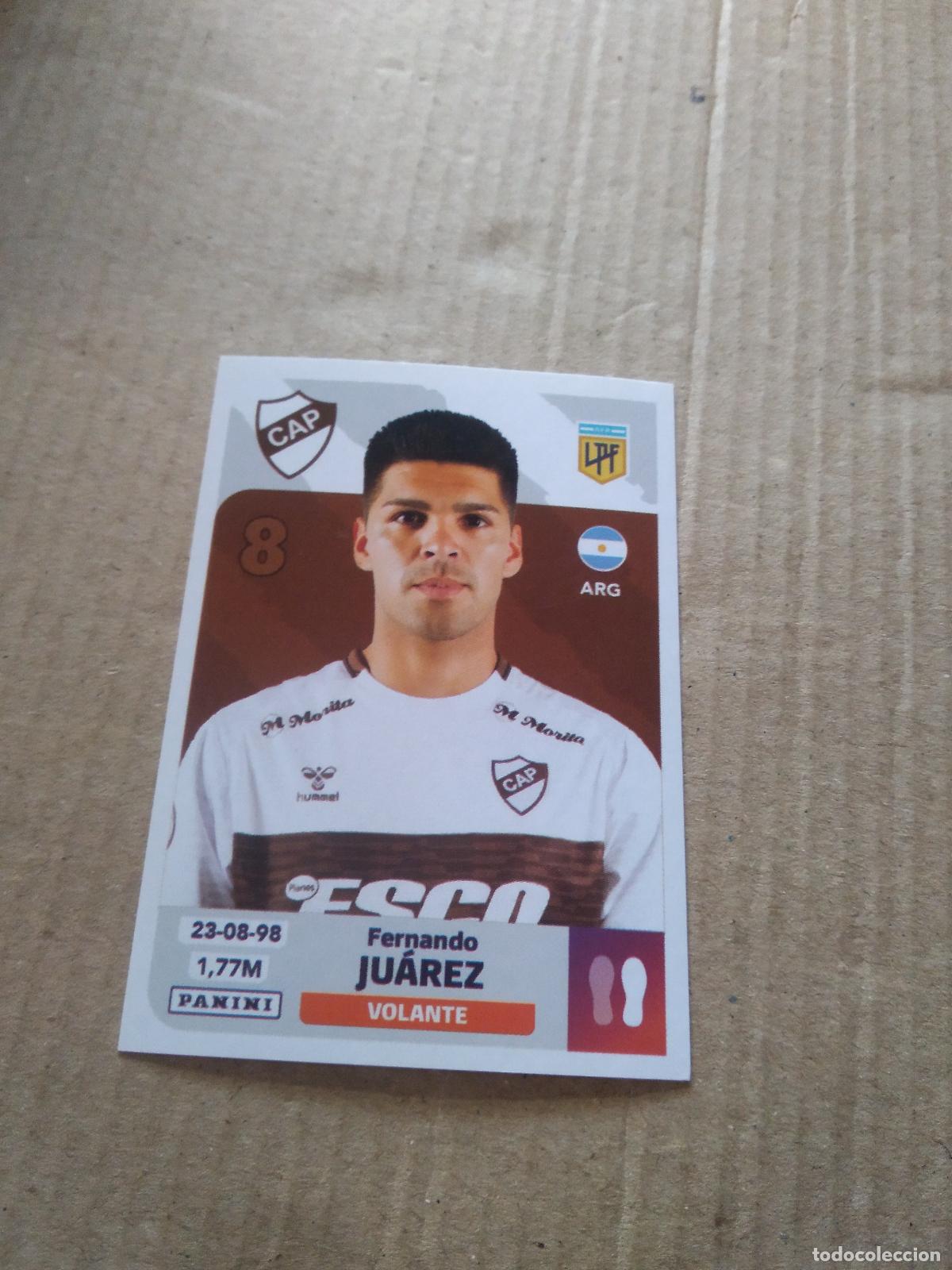Cromos de F&uacute;tbol: PLA 9 FERNANDO JUAREZ PLATENSE CROMO FUTBOL ARGENTINO PANINI LIGA ARGENTINA 2024