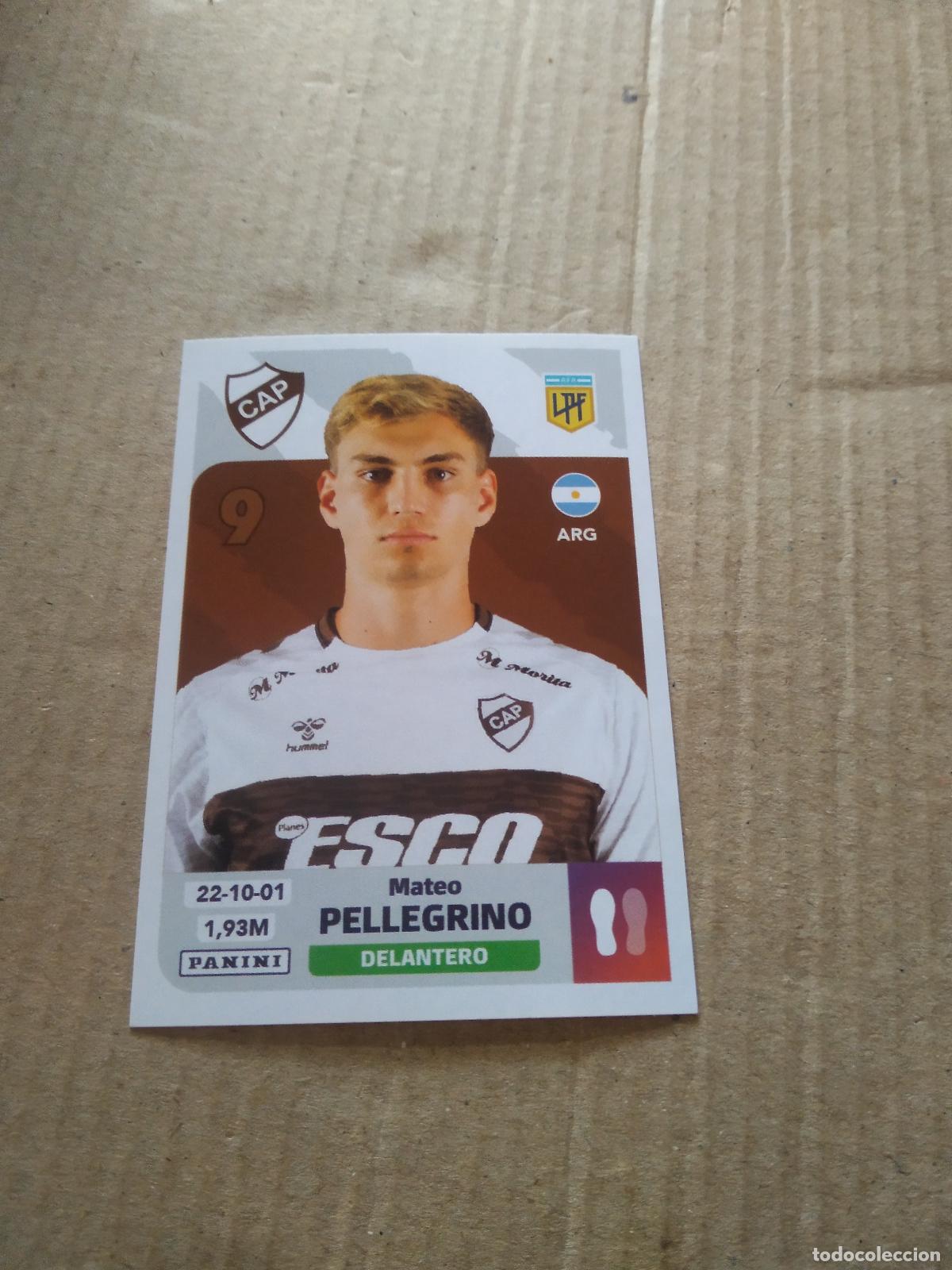 Cromos de F&uacute;tbol: PLA 14 MATEO PELLEGRINO PLATENSE CROMO FUTBOL ARGENTINO PANINI LIGA ARGENTINA 2024