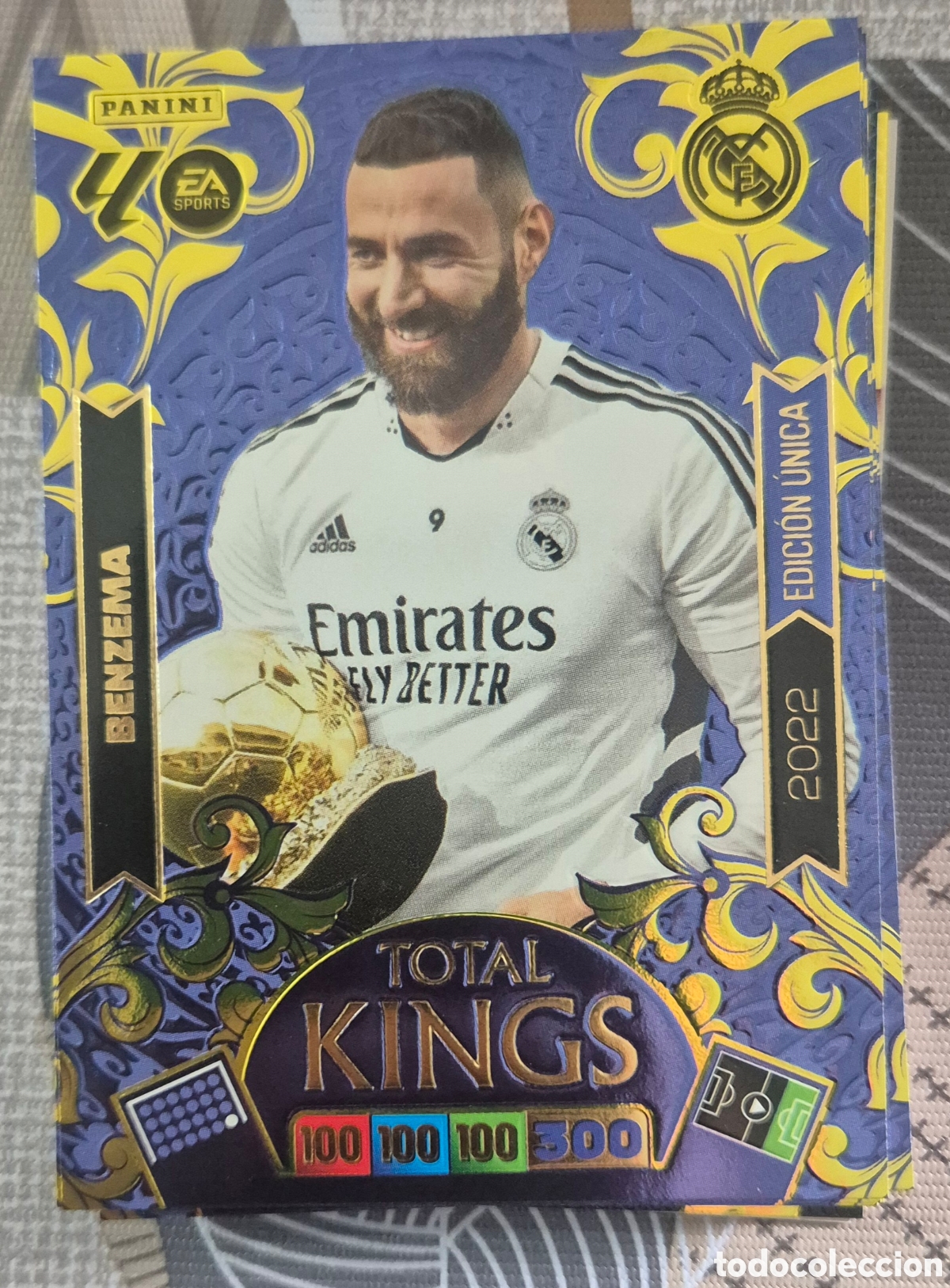 Cromos de F&uacute;tbol: Benzema madrid total kings dream box adrenalyn 2026