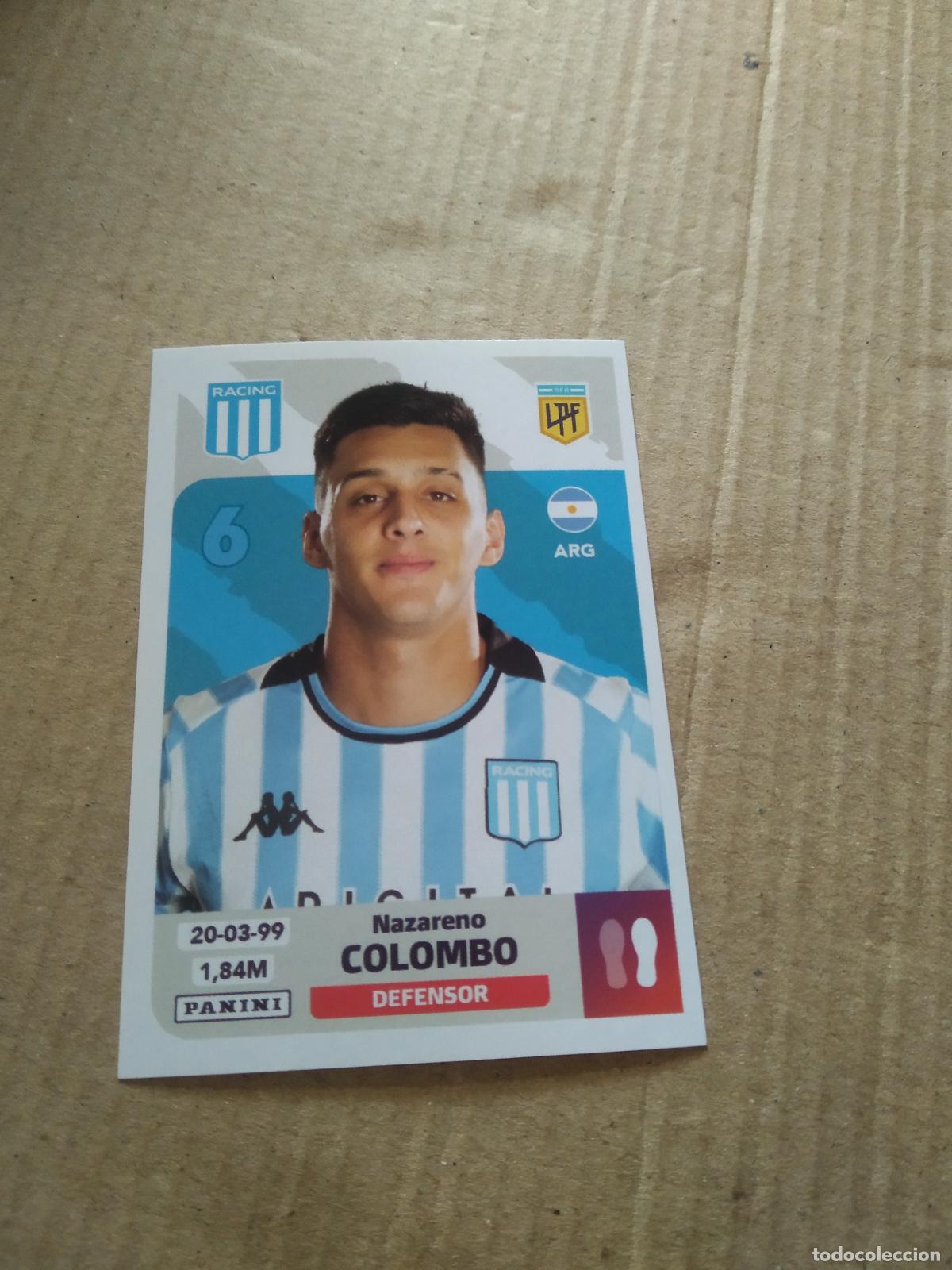 Cromos de F&uacute;tbol: RAC 6 NAZARENO COLOMBO RACING CROMO FUTBOL ARGENTINO PANINI LIGA ARGENTINA 2024