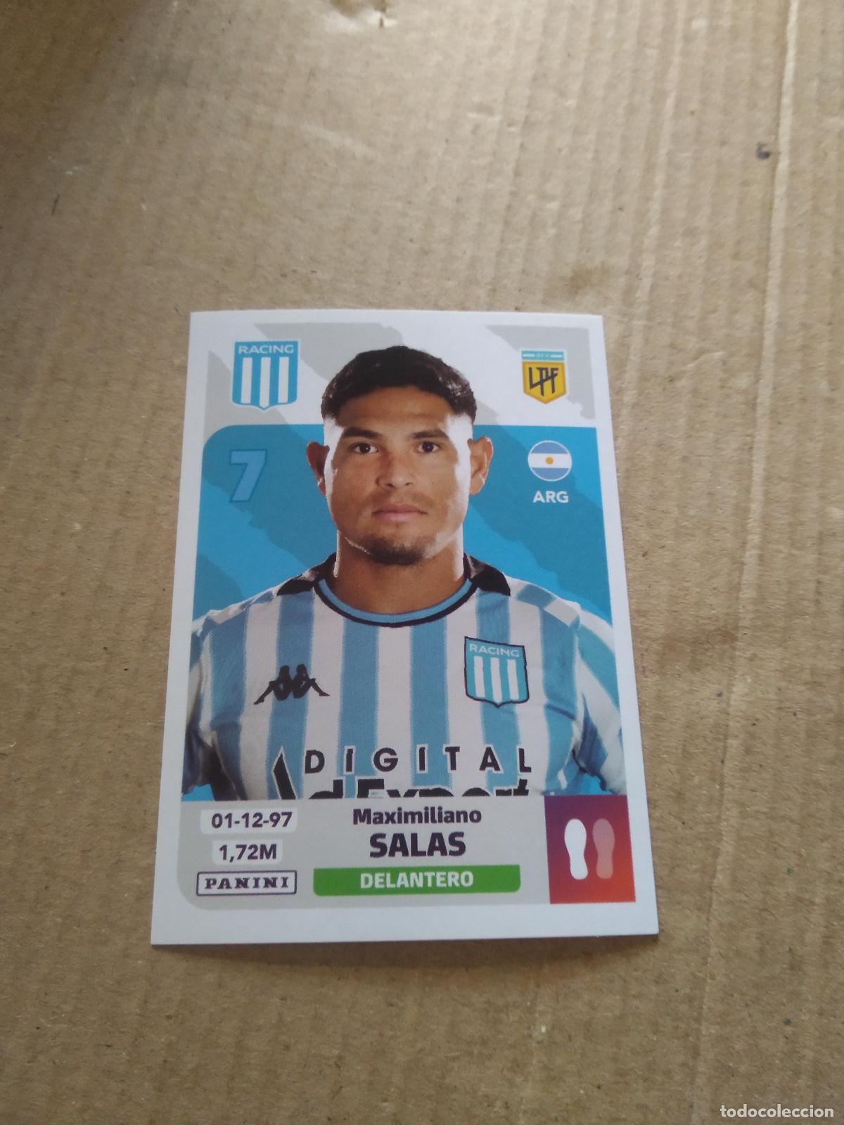 Cromos de F&uacute;tbol: RAC 14 MAXIMILIANO SALAS RACING CROMO FUTBOL ARGENTINO PANINI LIGA ARGENTINA 2024