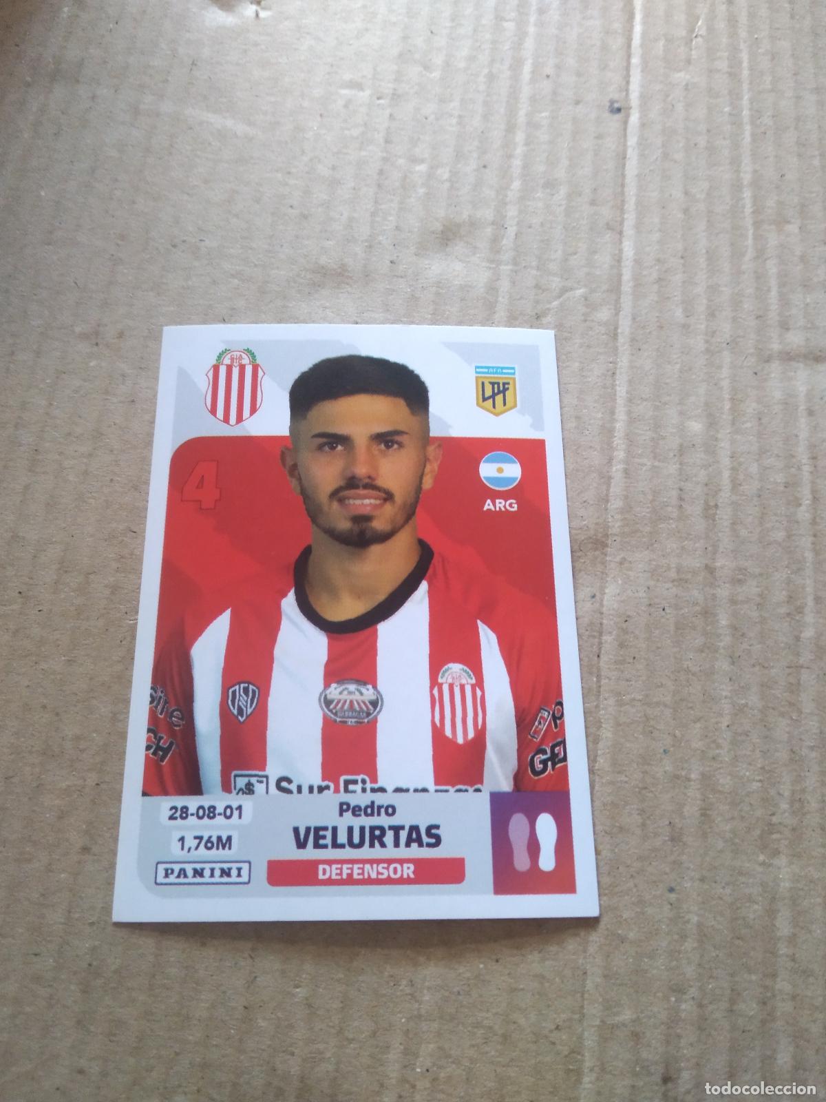 Cromos de F&uacute;tbol: BAR 7 PEDRO VELURTAS BARRACAS CENTRAL CROMO FUTBOL ARGENTINO PANINI LIGA ARGENTINA 2024