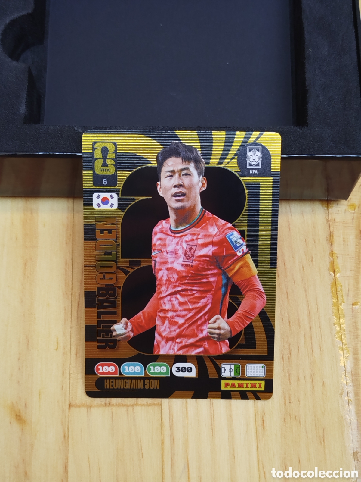 Cromos de F&uacute;tbol: Carta Golden Baller Heungmin Son