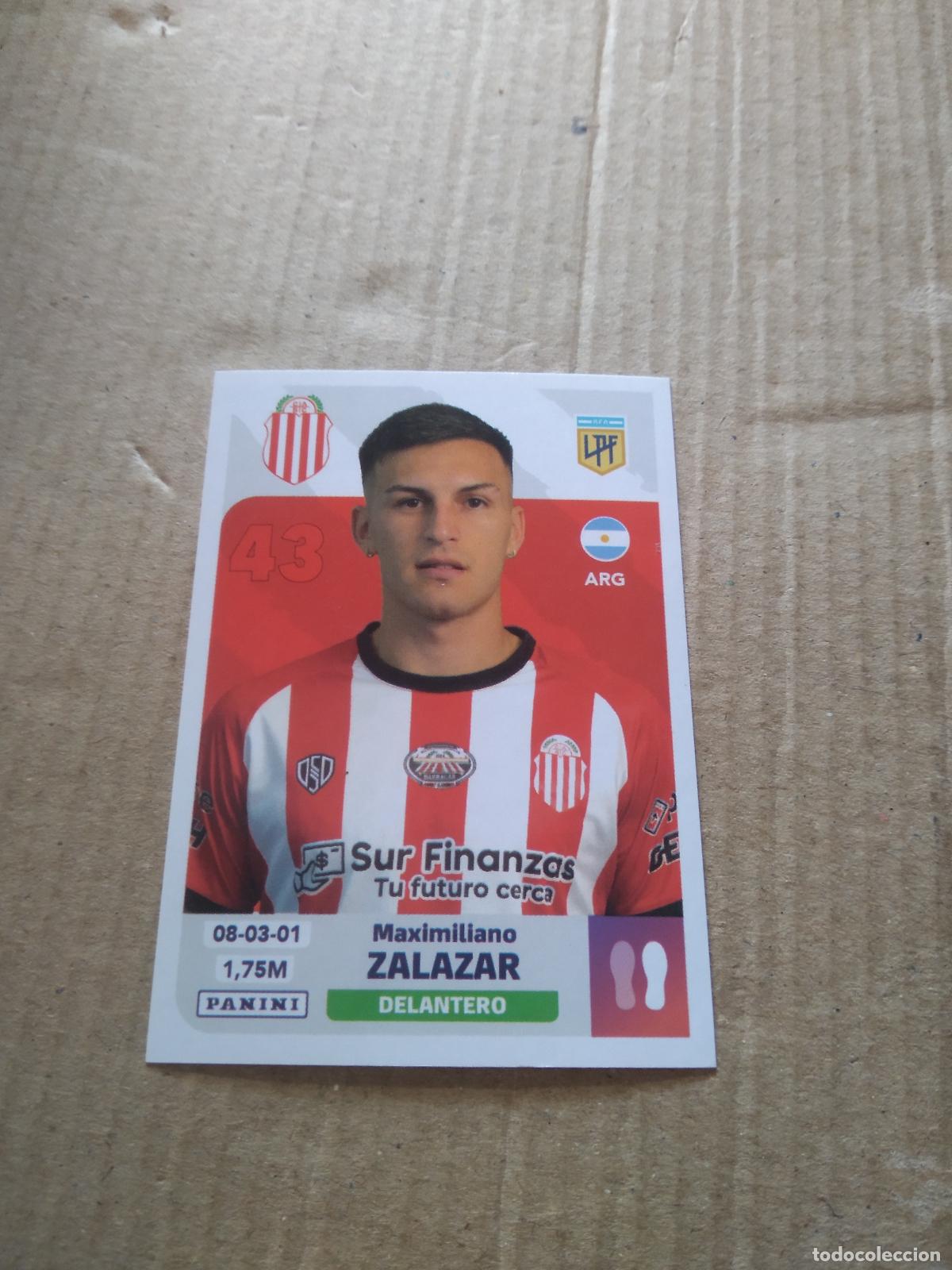 Cromos de F&uacute;tbol: BAR 17 MAXIMILIANO ZALAZAR BARRACAS CENTRAL CROMO FUTBOL ARGENTINO PANINI LIGA ARGENTINA 2024