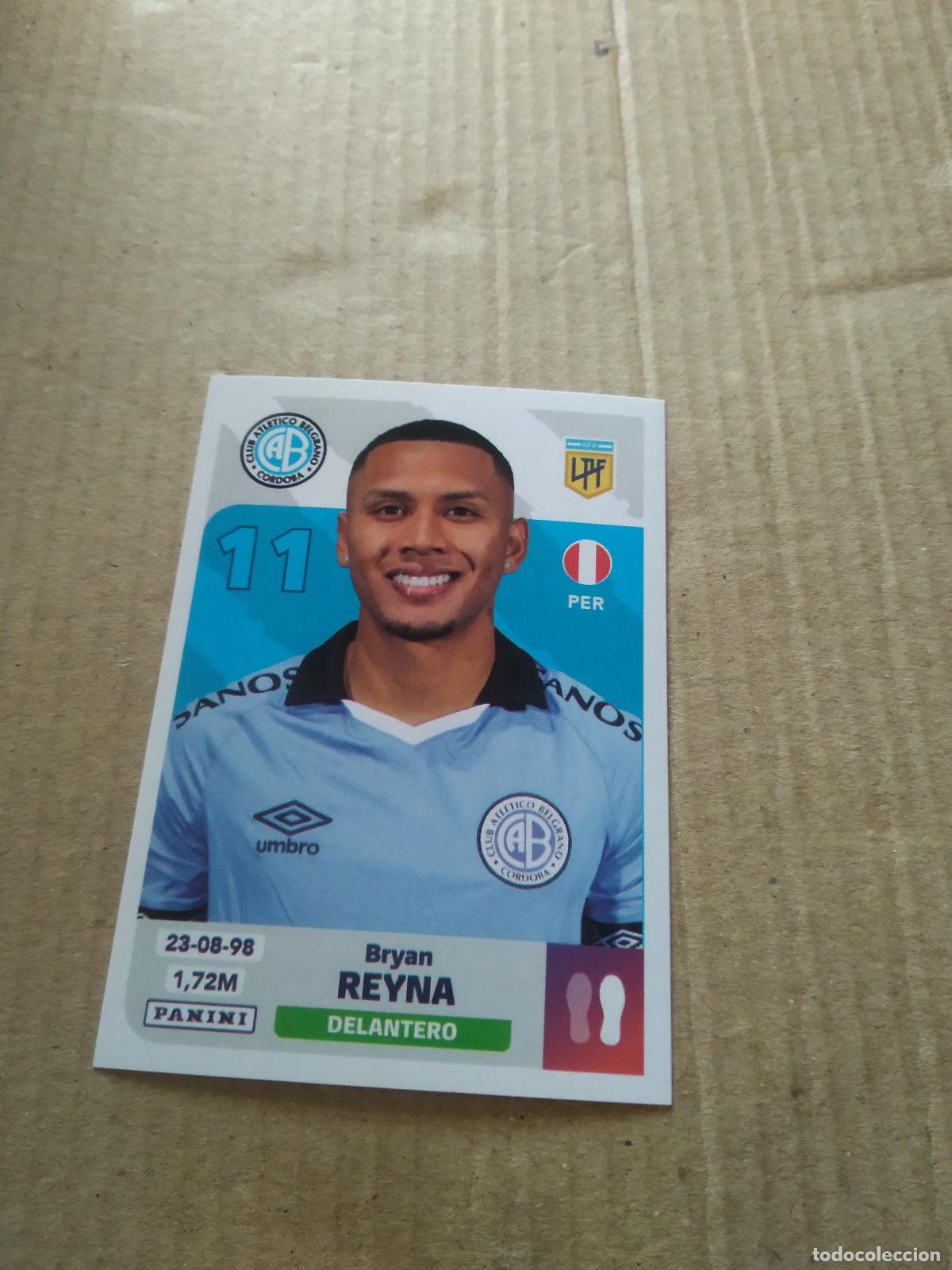 Cromos de F&uacute;tbol: BEL 14 BRYAN REYNA BELGRANO CROMO FUTBOL ARGENTINO PANINI LIGA ARGENTINA 2024