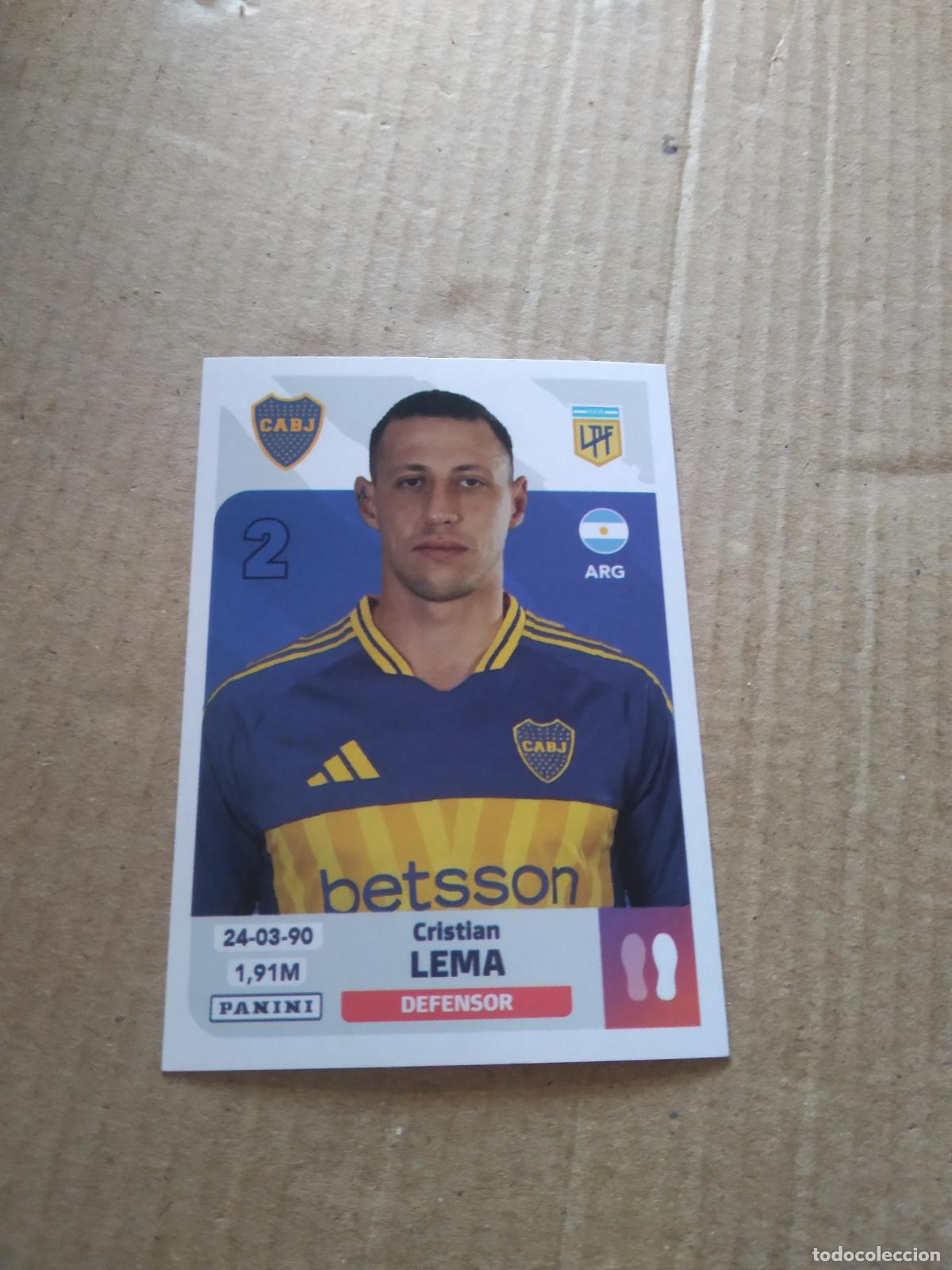 Cromos de F&uacute;tbol: BOC 4 CRISTIAN LEMA BOCA JUNIORS CROMO FUTBOL ARGENTINO PANINI LIGA ARGENTINA 2024