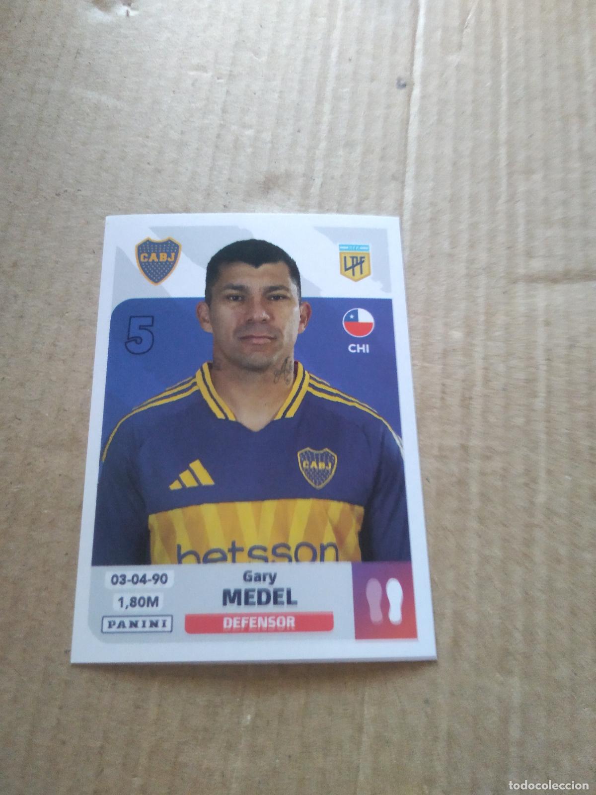 Cromos de F&uacute;tbol: BOC 6 GARY MEDEL BOCA JUNIORS CROMO FUTBOL ARGENTINO PANINI LIGA ARGENTINA 2024