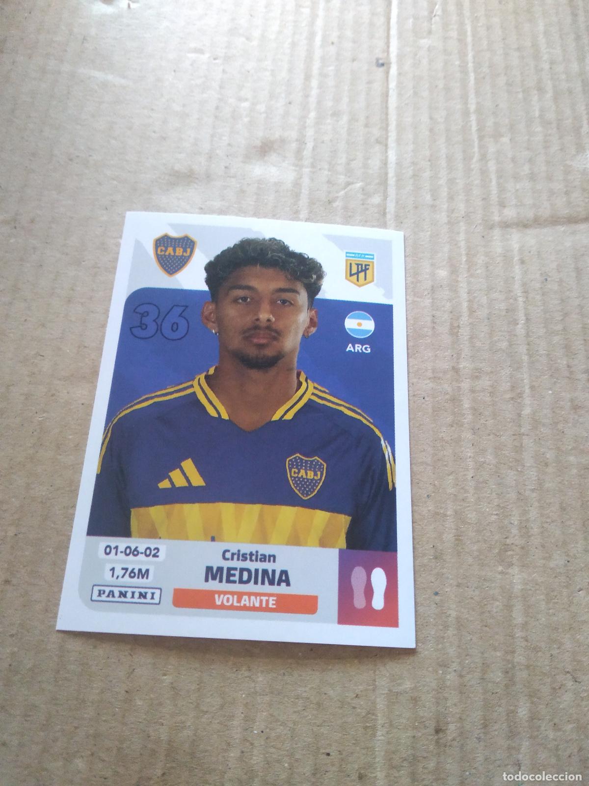 Cromos de F&uacute;tbol: BOC 8 CRISTIAN MEDINA BOCA JUNIORS CROMO FUTBOL ARGENTINO PANINI LIGA ARGENTINA 2024