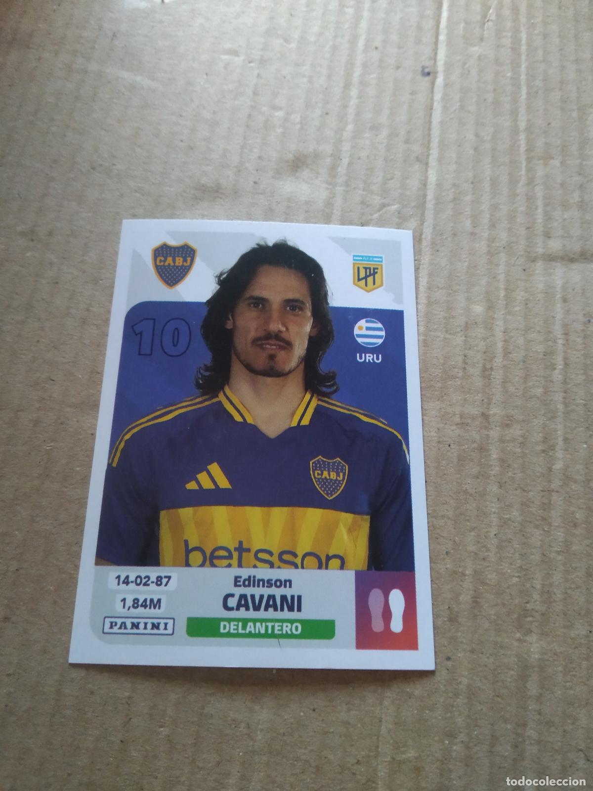 Cromos de F&uacute;tbol: BOC 14 EDISON CAVANI BOCA JUNIORS CROMO FUTBOL ARGENTINO PANINI LIGA ARGENTINA 2024