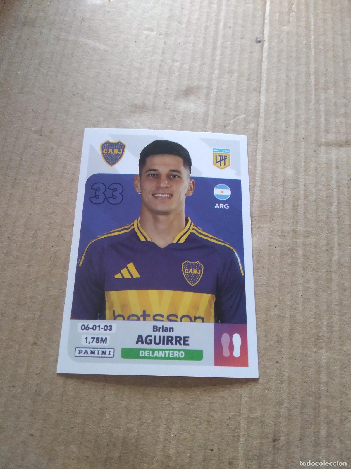Fu&szlig;ball-Sticker: BOC 15 BRIAN AGUIRRE BOCA JUNIORS CROMO FUTBOL ARGENTINO PANINI LIGA ARGENTINA 2024
