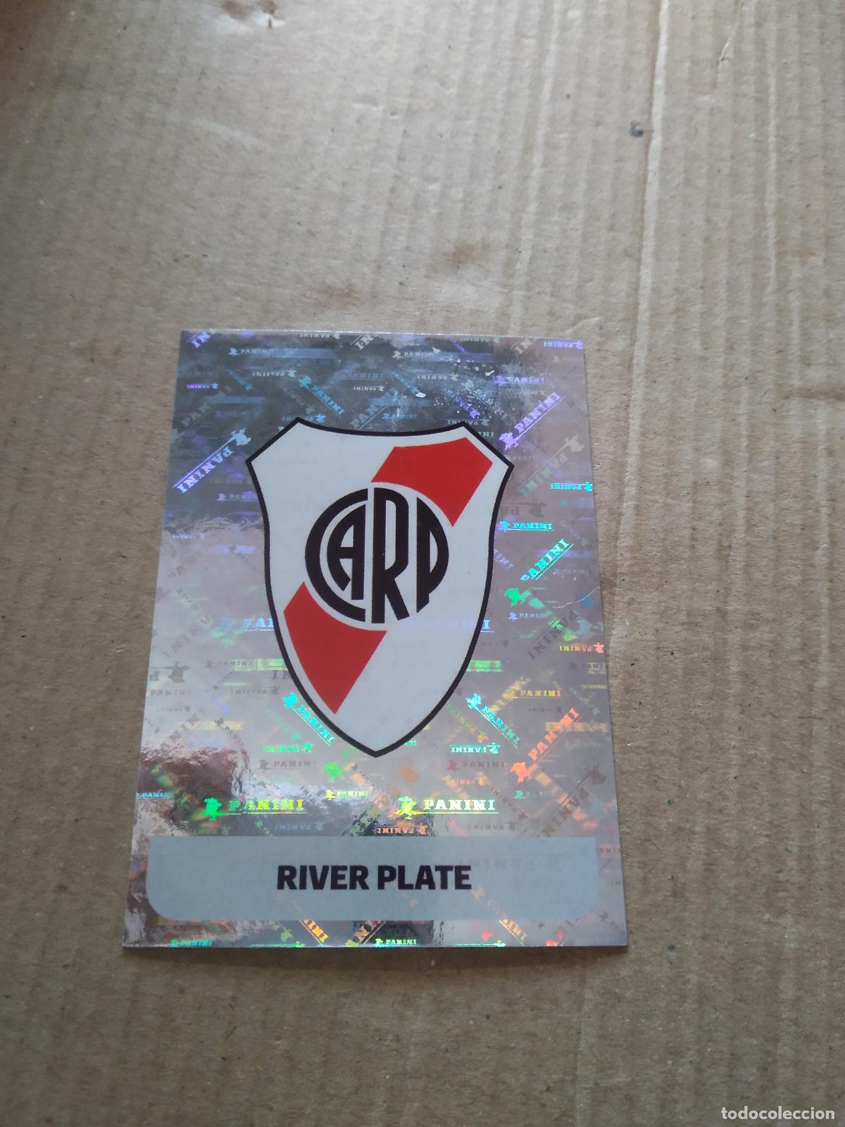 Cromos de F&uacute;tbol: RIV 1 ESCUDO RIVER PLATE CROMO FUTBOL ARGENTINO PANINI LIGA ARGENTINA 2024