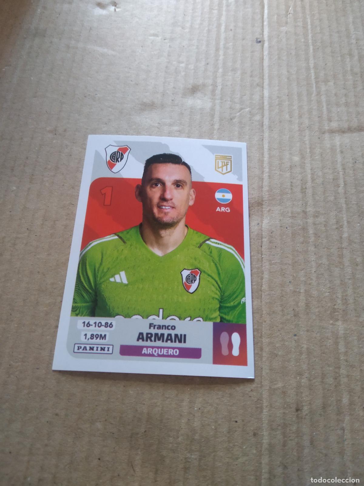 Cromos de F&uacute;tbol: RIV 2 FRANCO ARMANI RIVER PLATE CROMO FUTBOL ARGENTINO PANINI LIGA ARGENTINA 2024