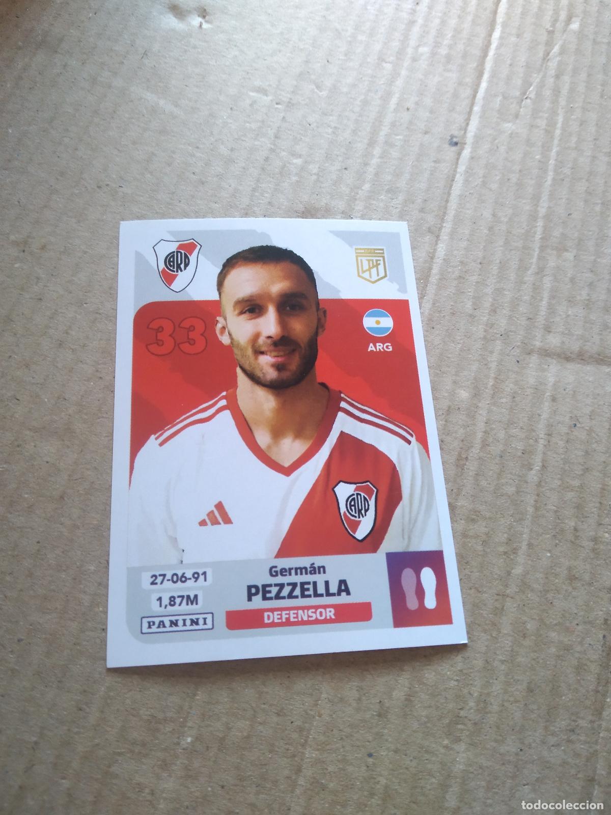 Cromos de F&uacute;tbol: RIV 4 GERMAN PEZZELLA RIVER PLATE CROMO FUTBOL ARGENTINO PANINI LIGA ARGENTINA 2024