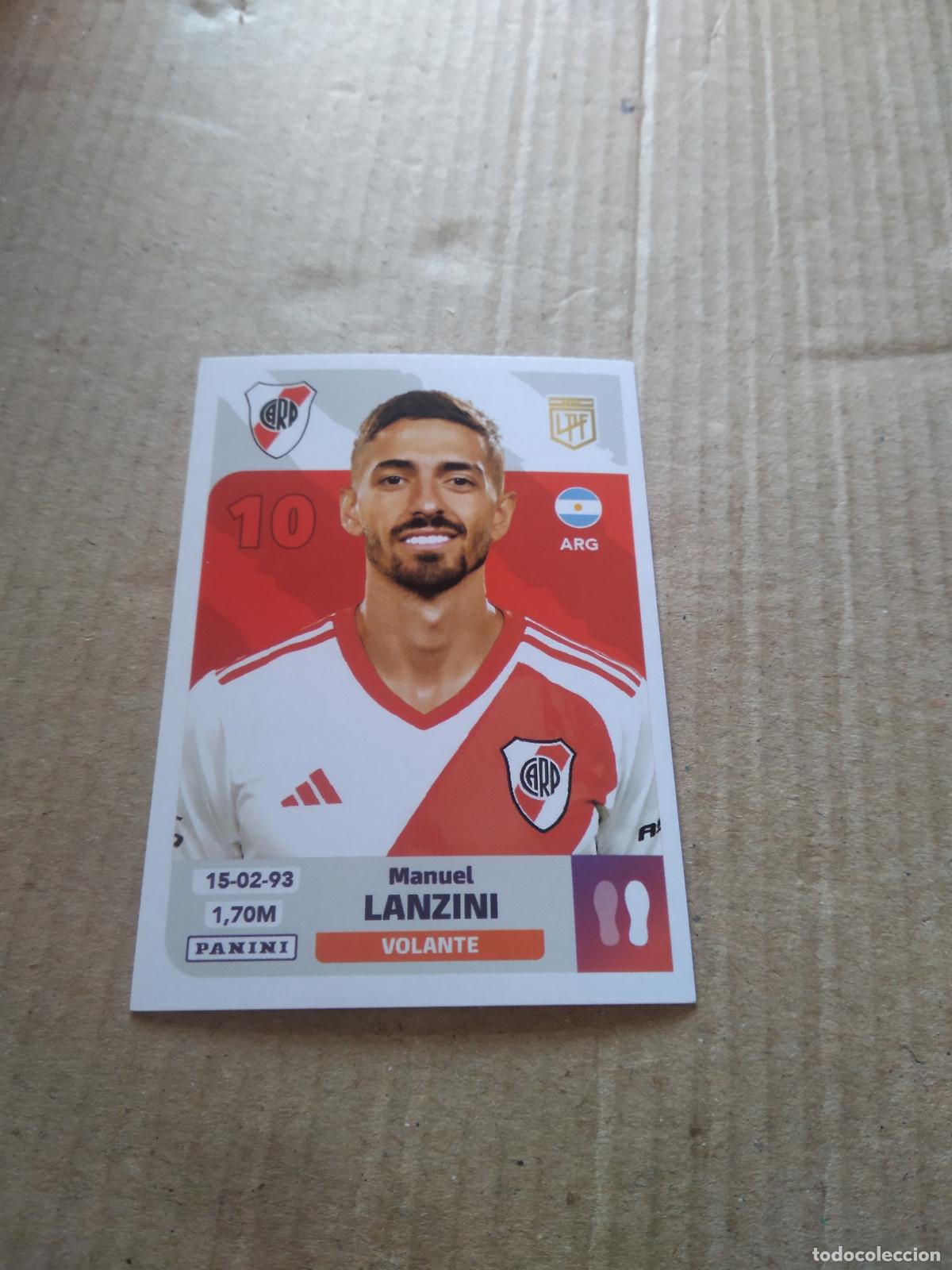Cromos de F&uacute;tbol: RIV 12 MANUEL LANZINI RIVER PLATE CROMO FUTBOL ARGENTINO PANINI LIGA ARGENTINA 2024