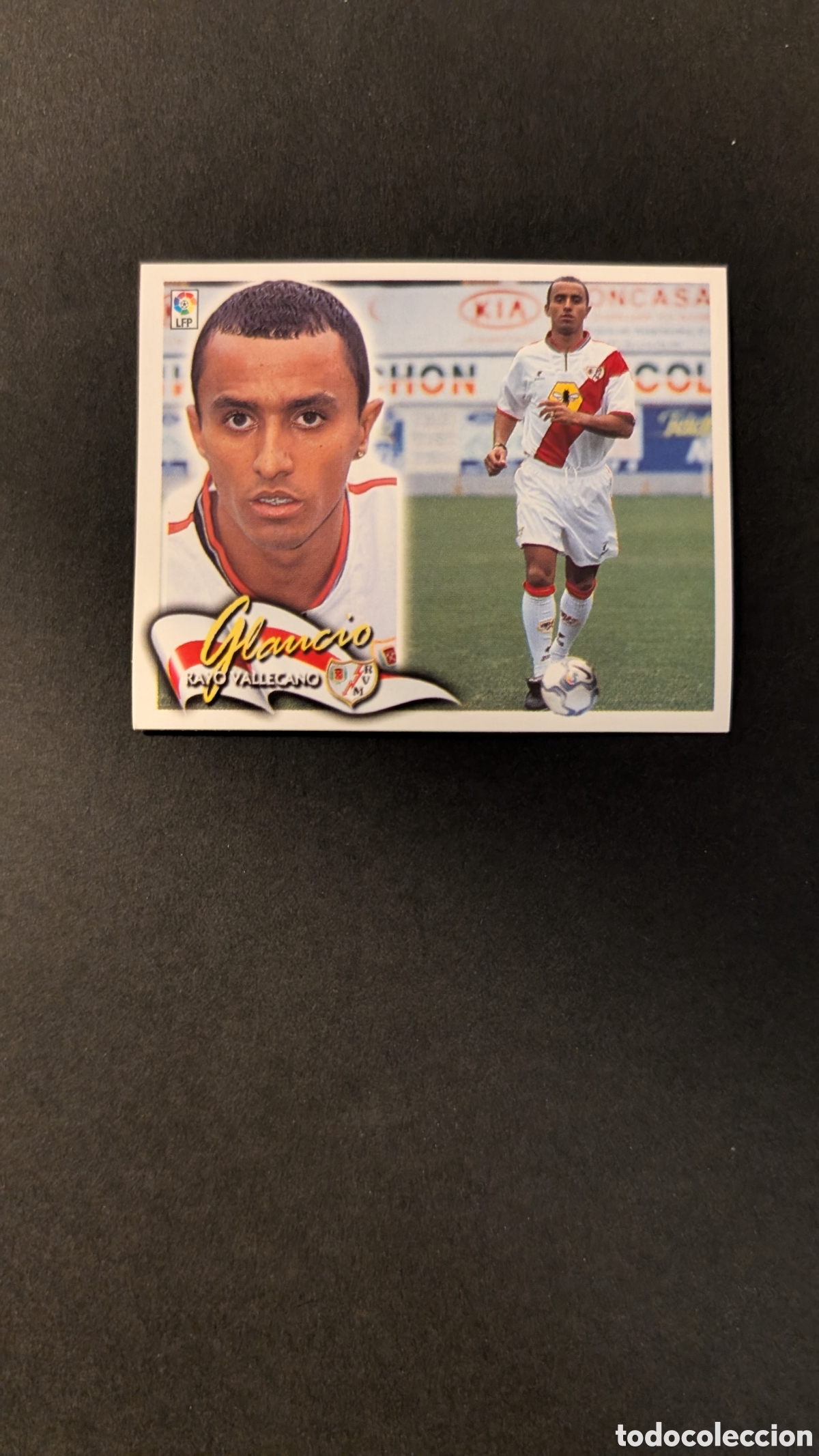 Fu&szlig;ball-Sticker: L5 GLAUCIO RAYO VALLECANO FICHAJE 16 LIGA ESTE 2000/01 00 01 NUNCA PEGADO SIN PEGAR