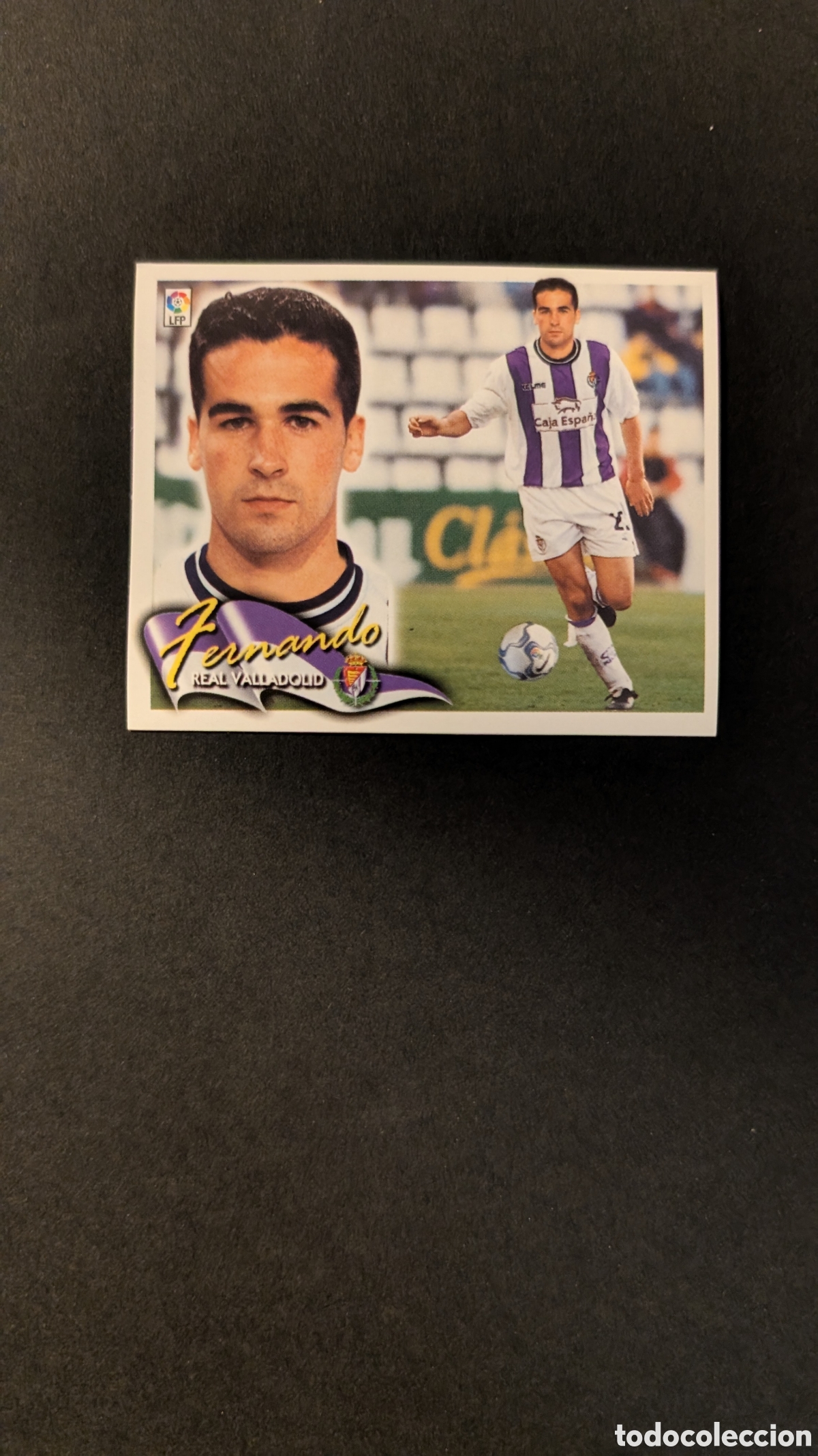 Fu&szlig;ball-Sticker: L5 FERNANDO VALLADOLID FICHAJE 17 LIGA ESTE 2000/01 00 01 NUNCA PEGADO SIN PEGAR