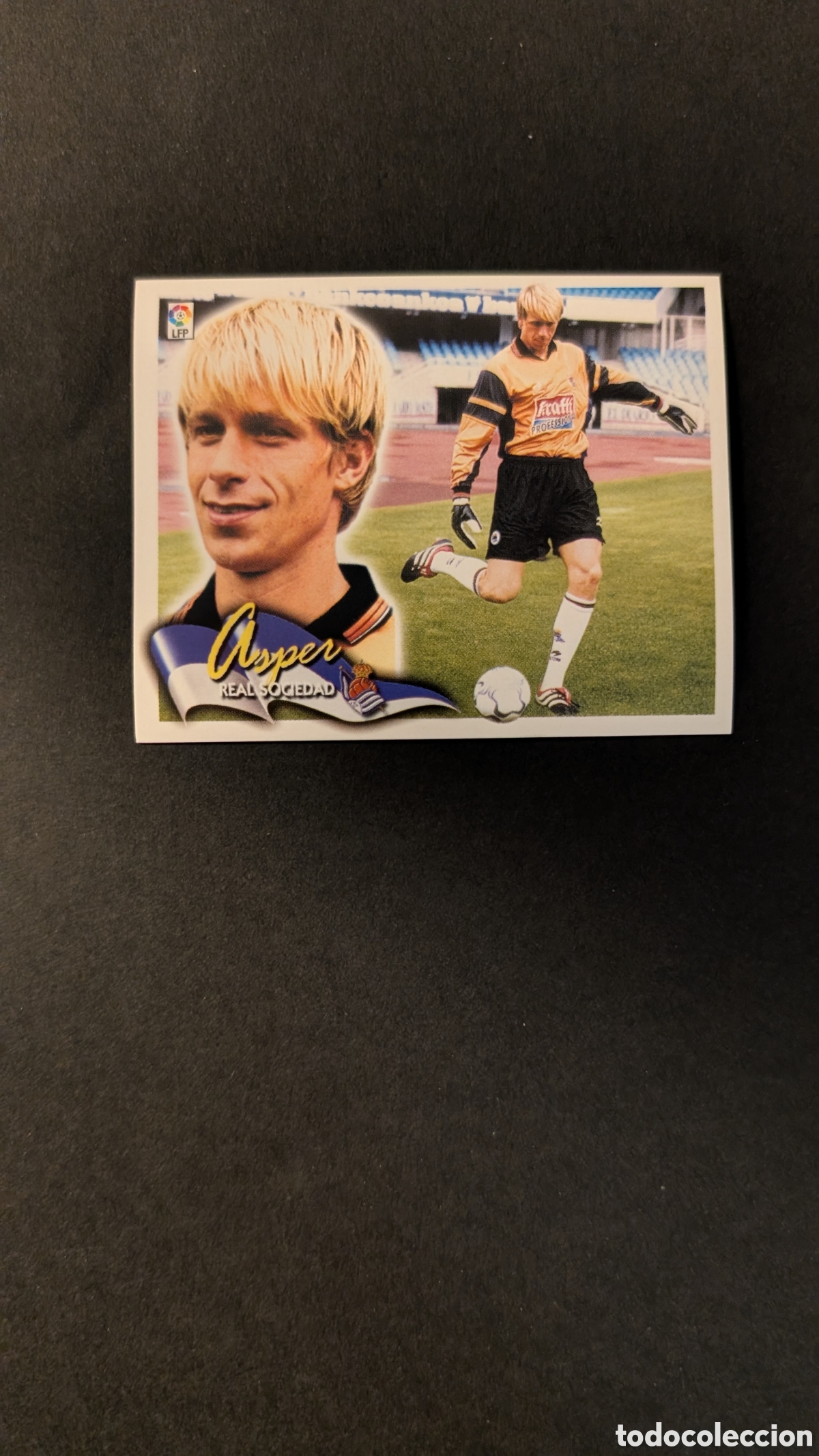 Fu&szlig;ball-Sticker: L5 ASPER REAL SOCIEDAD FICHAJE 30 LIGA ESTE 2000/01 00 01 NUNCA PEGADO SIN PEGAR