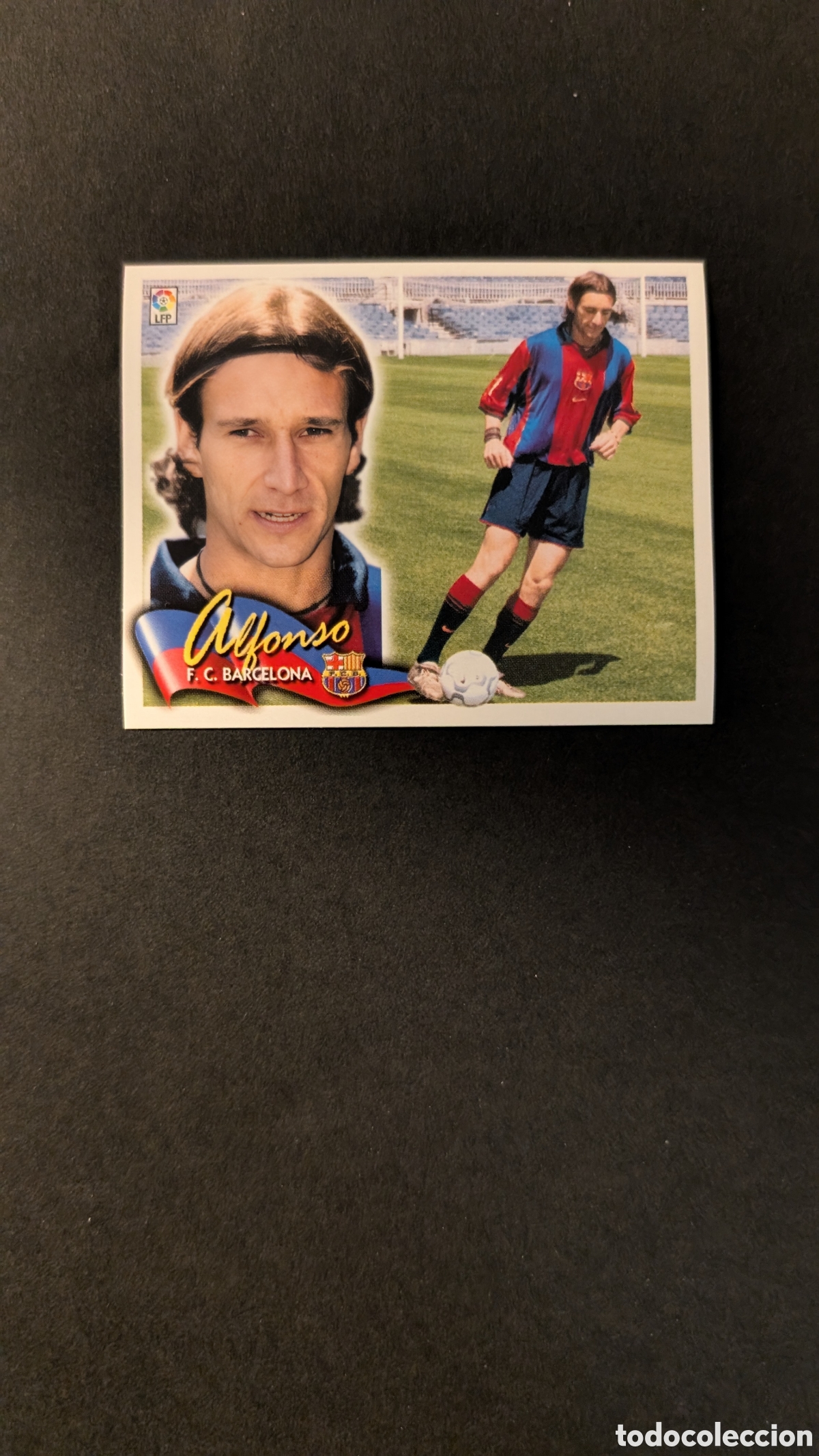 Fu&szlig;ball-Sticker: L5 ALFONSO BARCELONA FICHAJE 31 LIGA ESTE 2000/01 00 01 NUNCA PEGADO SIN PEGAR