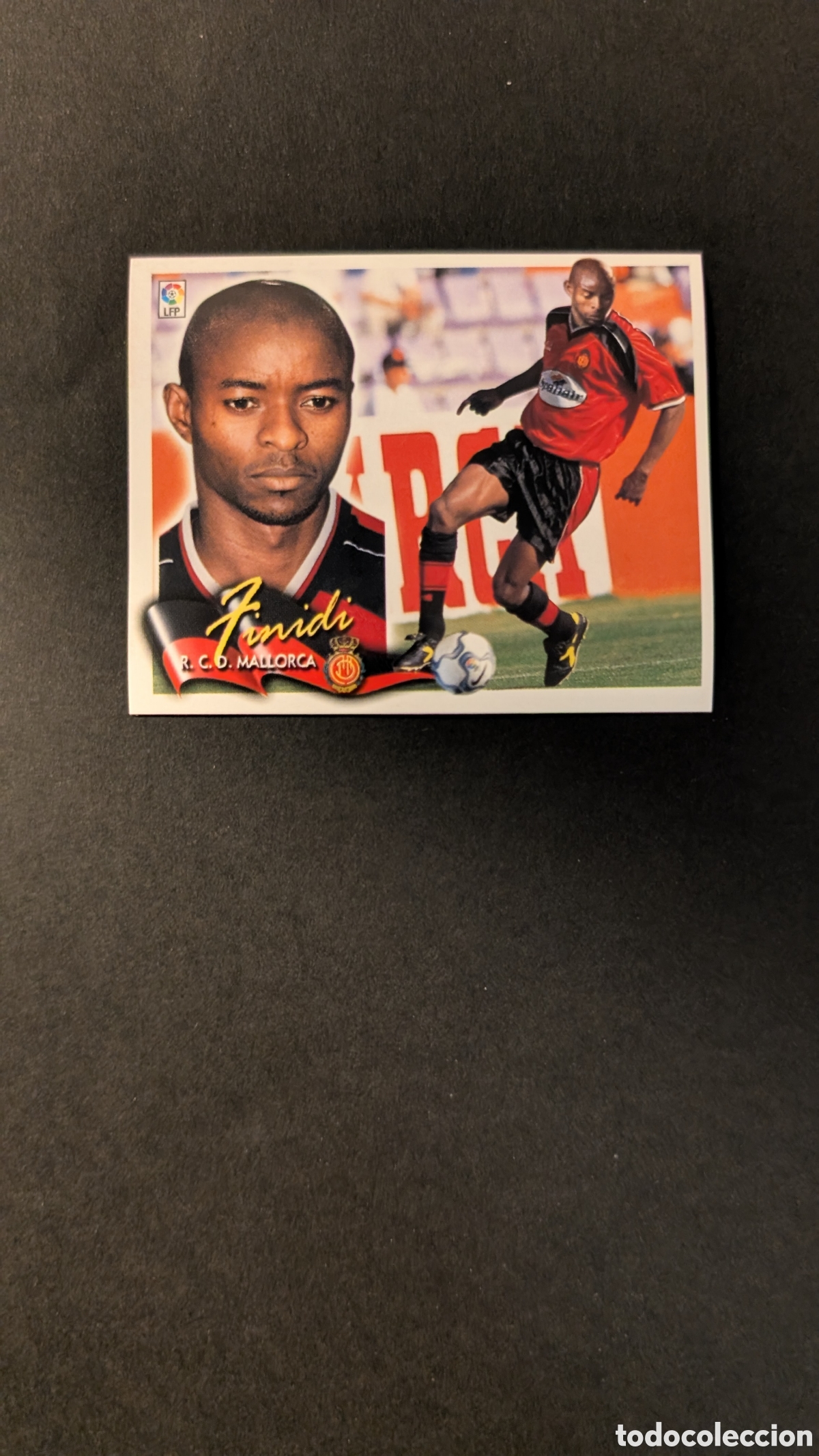 Fu&szlig;ball-Sticker: L5 FINIDI MALLORCA FICHAJE 33 LIGA ESTE 2000/01 00 01 NUNCA PEGADO SIN PEGAR