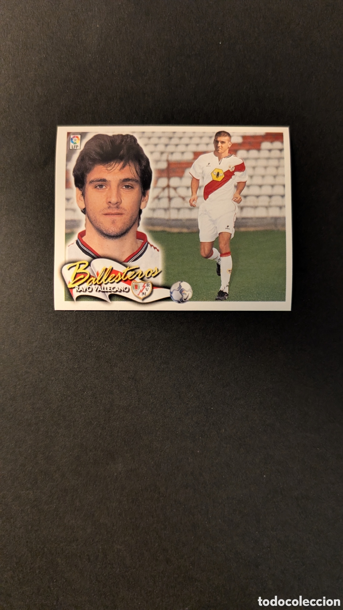 Football Stickers: L5 BALLESTEROS RAYO VALLECANO FICHAJE 36 LIGA ESTE 2000/01 00 01 NUNCA PEGADO SIN PEGAR