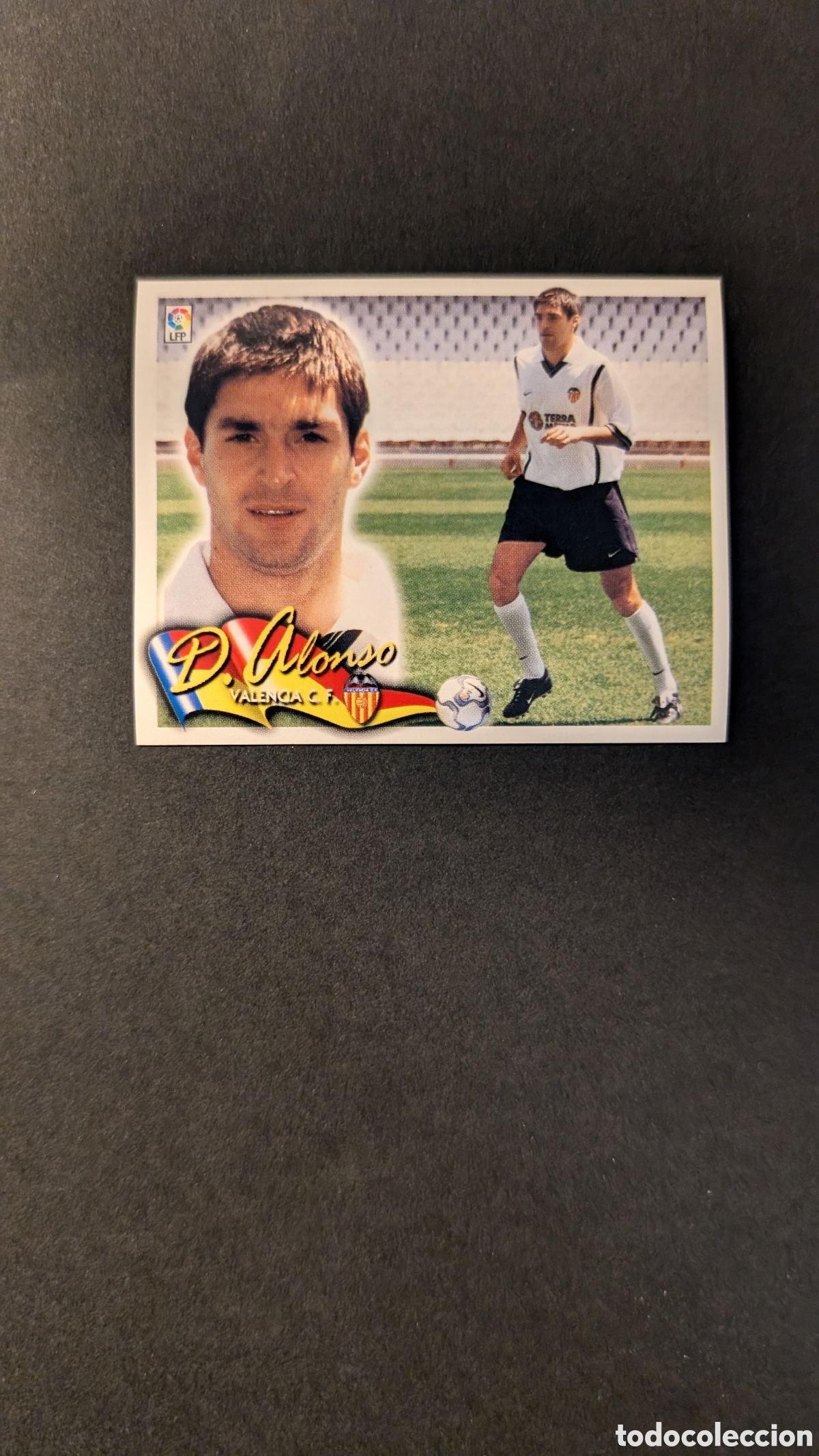 Fu&szlig;ball-Sticker: L5 DIEGO ALONSO VALENCIA COLOCA LIGA ESTE 2000/01 00 01 NUNCA PEGADO SIN PEGAR
