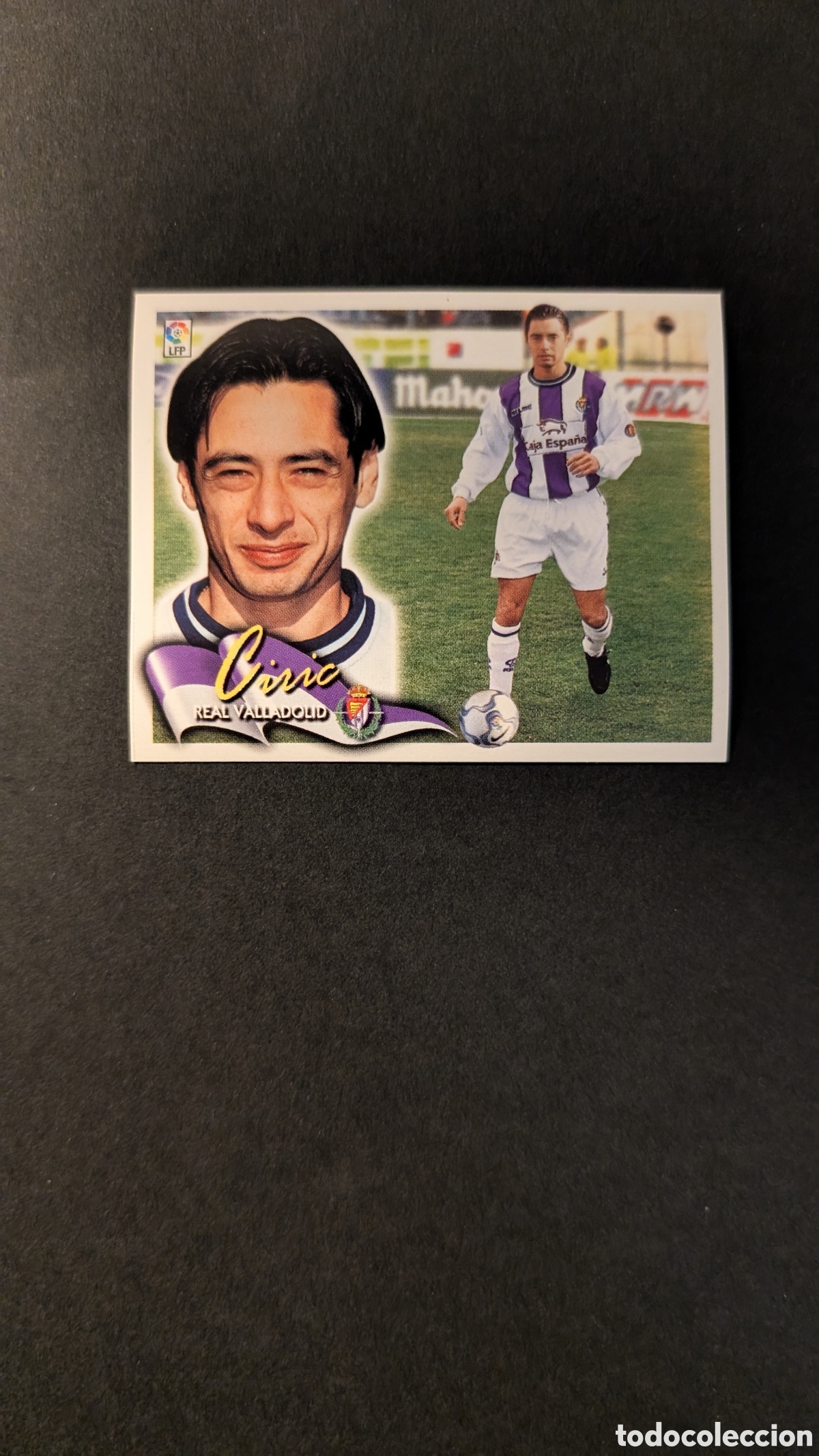 Fu&szlig;ball-Sticker: L5 CIRIC VALLADOLID COLOCA LIGA ESTE 2000/01 00 01 NUNCA PEGADO SIN PEGAR