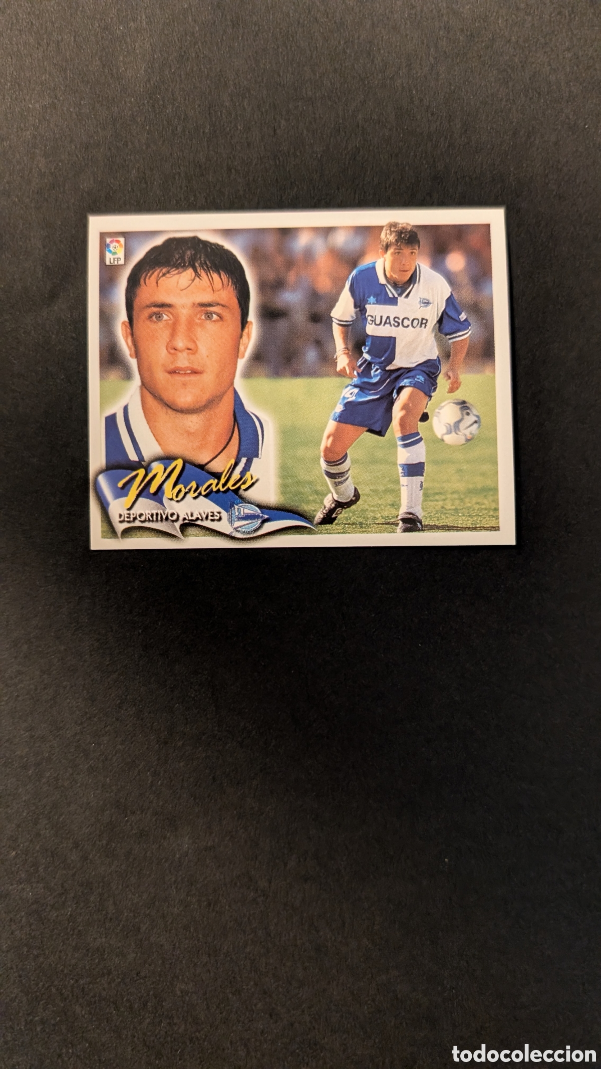 Fu&szlig;ball-Sticker: L5 MORALES ALAVES BAJA LIGA ESTE 2000/01 00 01 NUNCA PEGADO SIN PEGAR