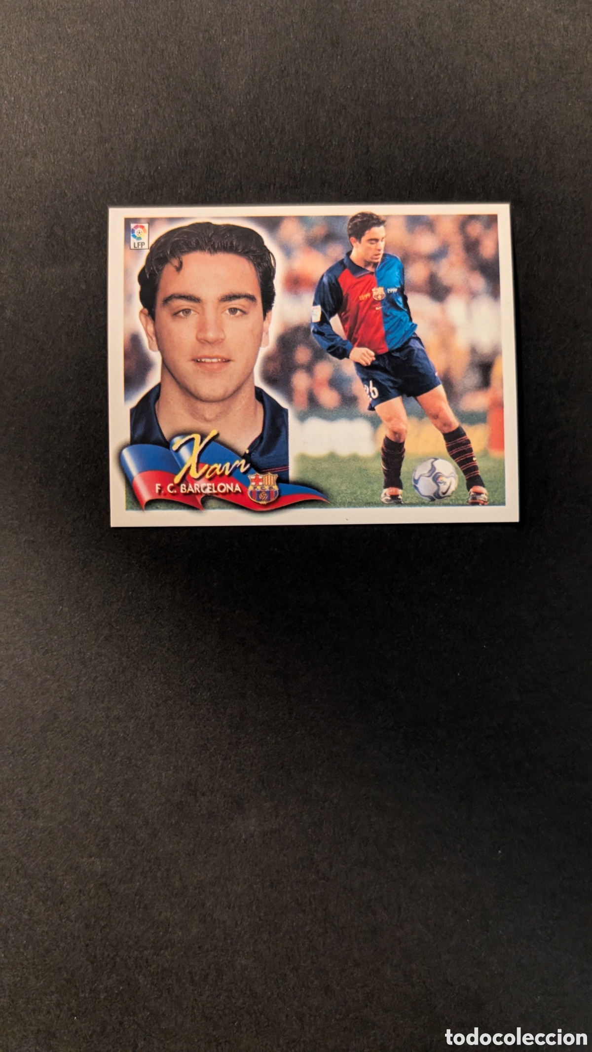 Fu&szlig;ball-Sticker: L5 XAVI BARCELONA LIGA ESTE 2000/01 00 01 NUNCA PEGADO SIN PEGAR