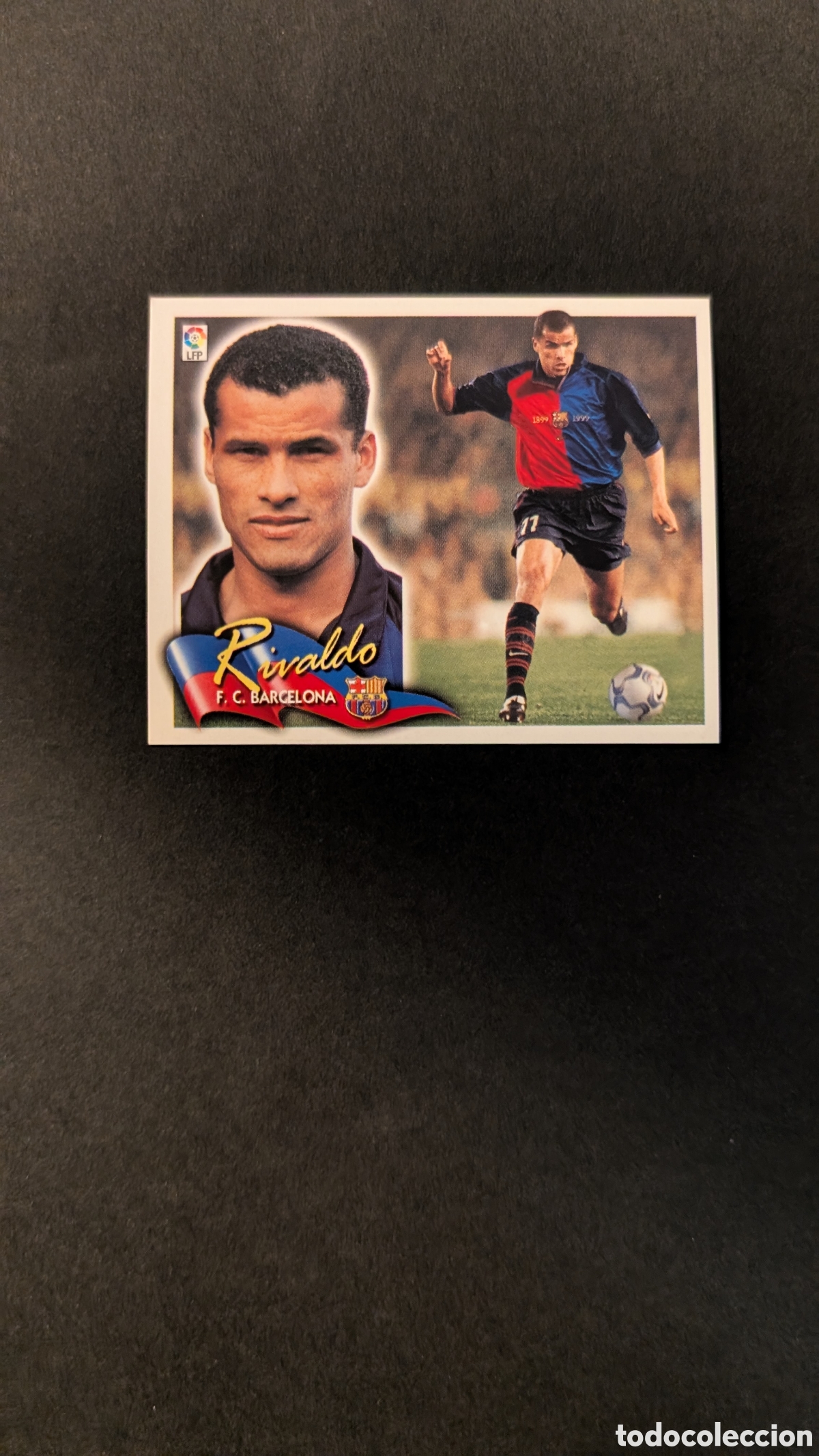Fu&szlig;ball-Sticker: L5 RIVALDO BARCELONA LIGA ESTE 2000/01 00 01 NUNCA PEGADO SIN PEGAR
