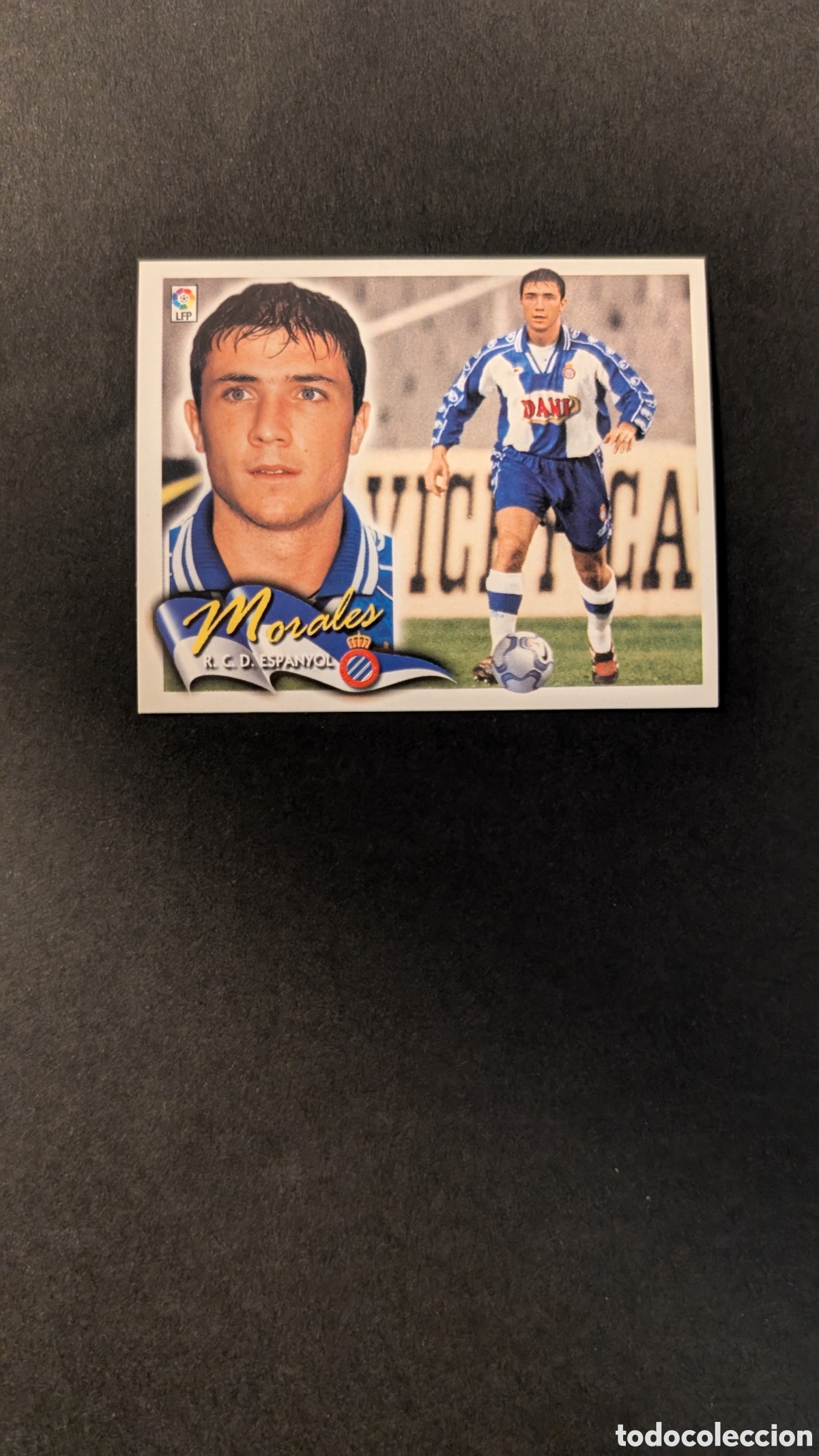 Fu&szlig;ball-Sticker: L5 MORALES ESPANYOL BAJA LIGA ESTE 2000/01 00 01 NUNCA PEGADO SIN PEGAR