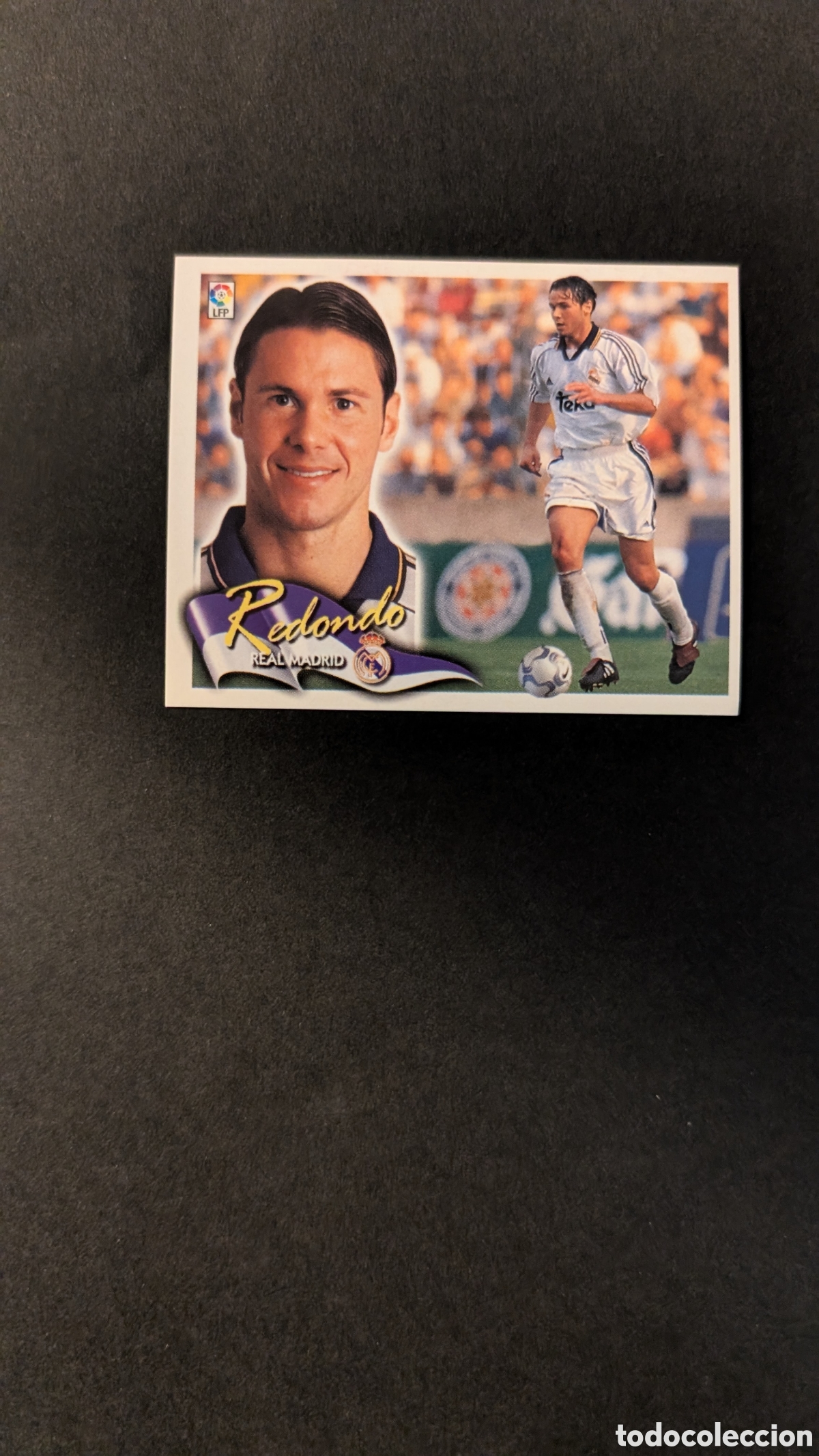 Fu&szlig;ball-Sticker: L5 REDONDO BAJA REAL MADRID LIGA ESTE 2000/01 00 01 NUNCA PEGADO SIN PEGAR